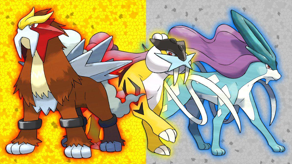 Entei, Raikou and Suicune Wallpaper (V2)