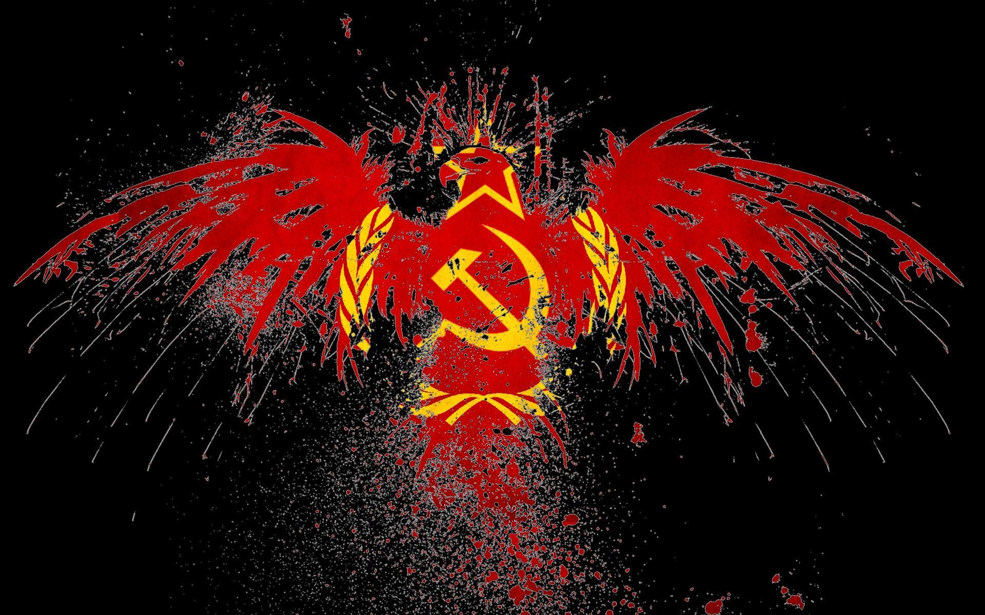 Soviet Eagle Flag Wallpaperx1200