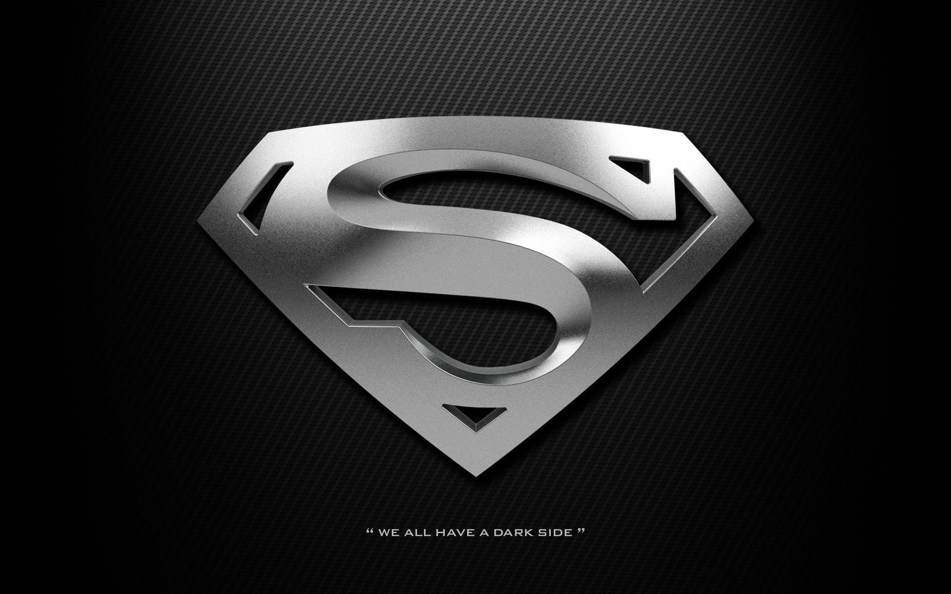 Silver Superman Shield We all have a dark side. Superman