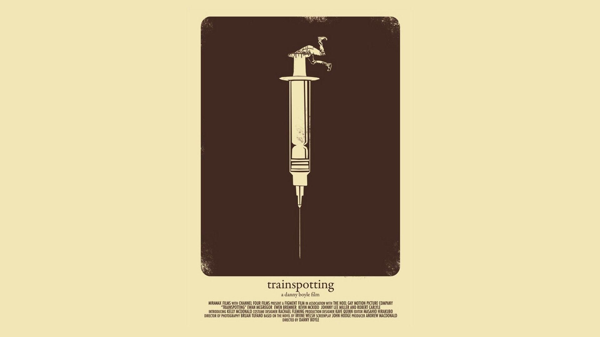 Wallpaper, weapon, movies, syringe, brand, Trainspotting 1920x1080