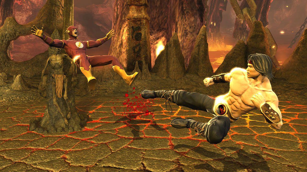 Mortal Kombat vs. DC Universe image flash vs lui kang HD wallpaper