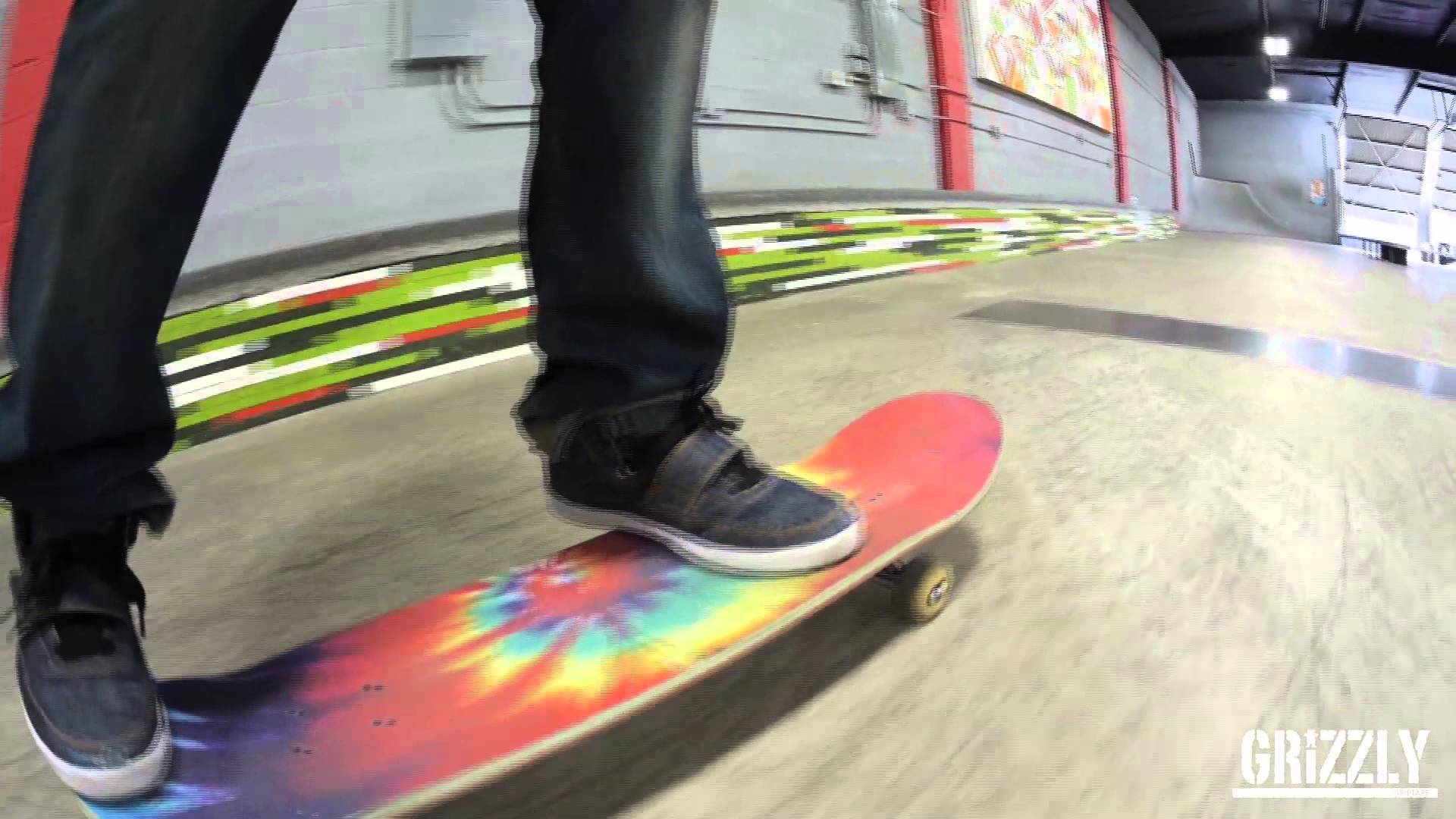 Grizzly grip tape tie dye Commercial with Torey Pudwill