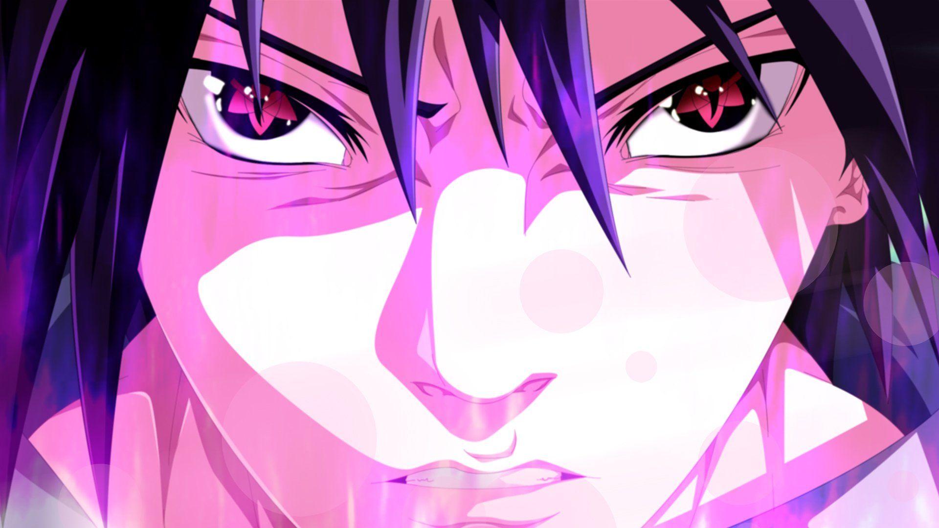 Sasuke (Mangekyou sharingan) Full HD Wallpaper
