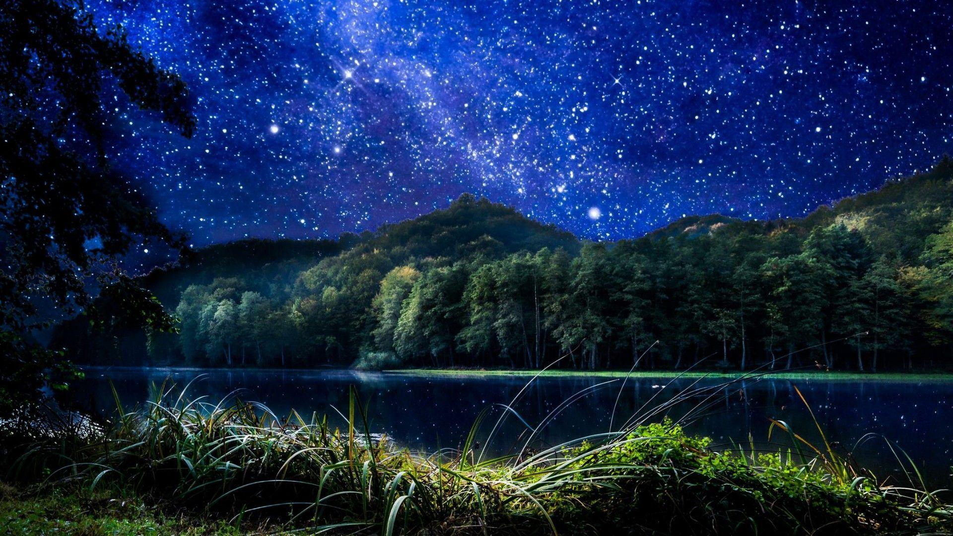 Starry Night Sky Wallpapers HD - Wallpaper Cave
