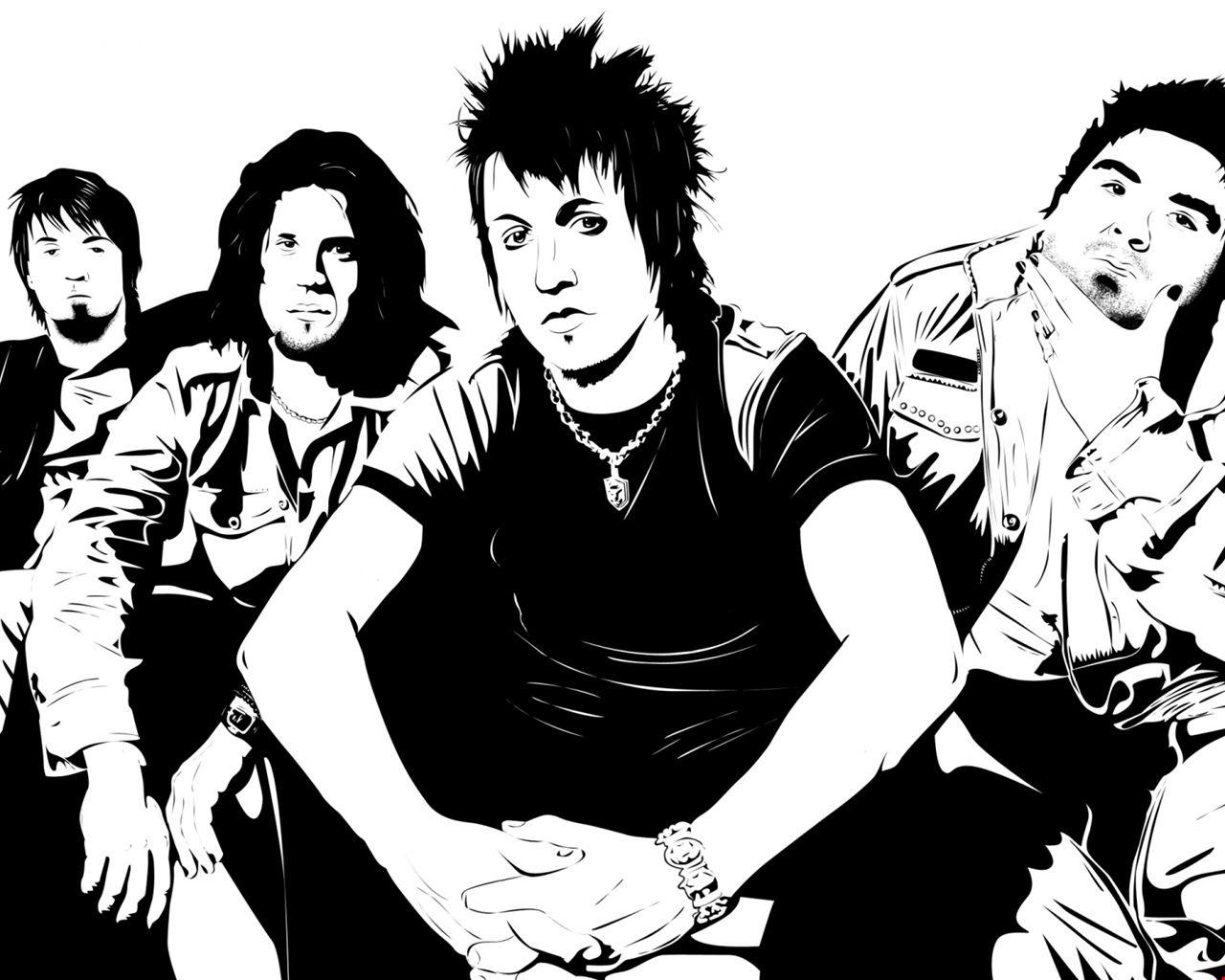 1k papa roach, members, band Background. HD