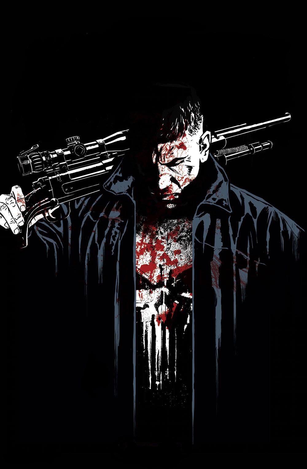I took out the logos on The Punisher Comic