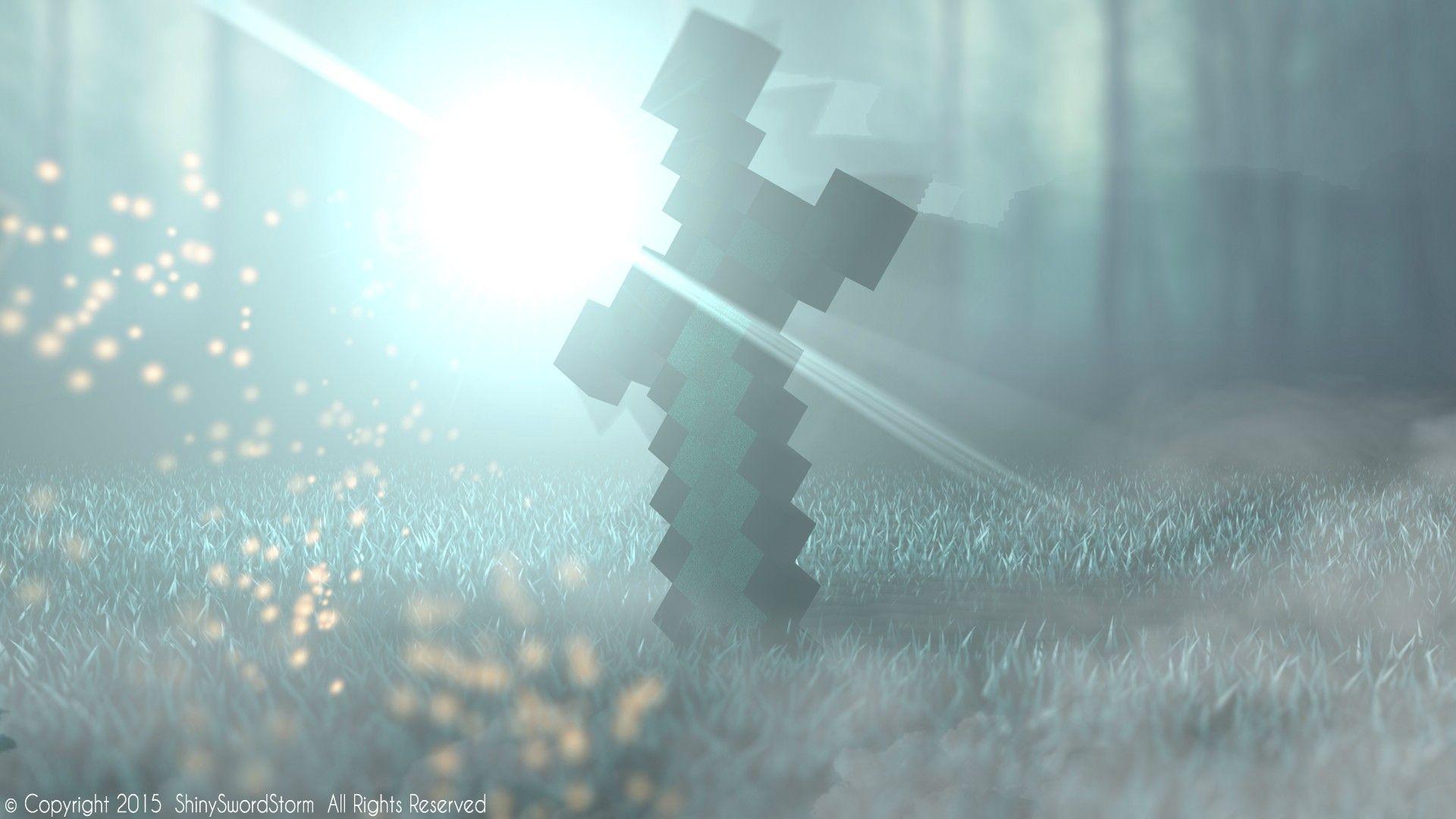 Minecraft Diamond Sword Render