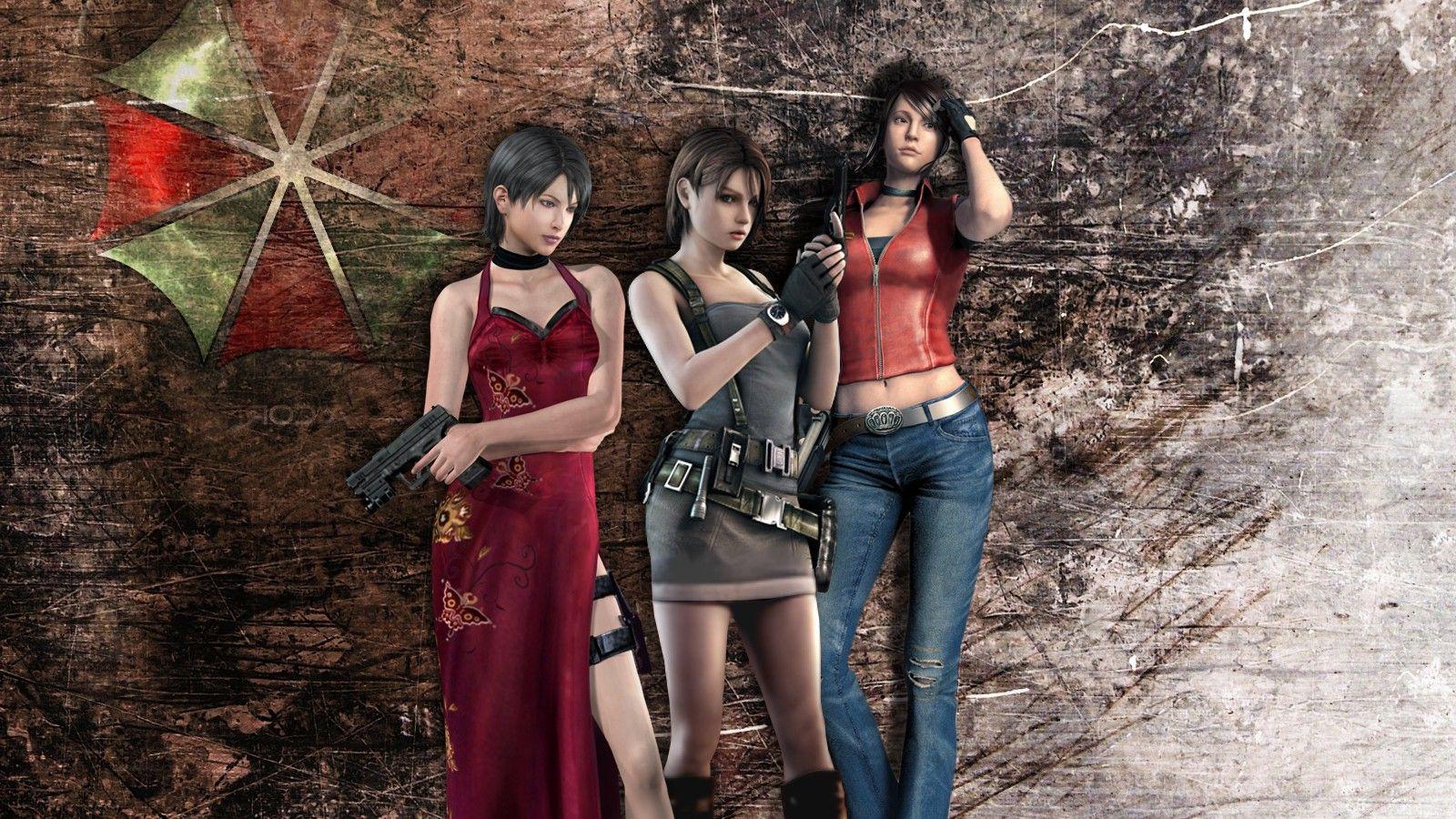 Wallpaper, 1600x900 px, ada wong, Claire Redfield, Jill Valentine