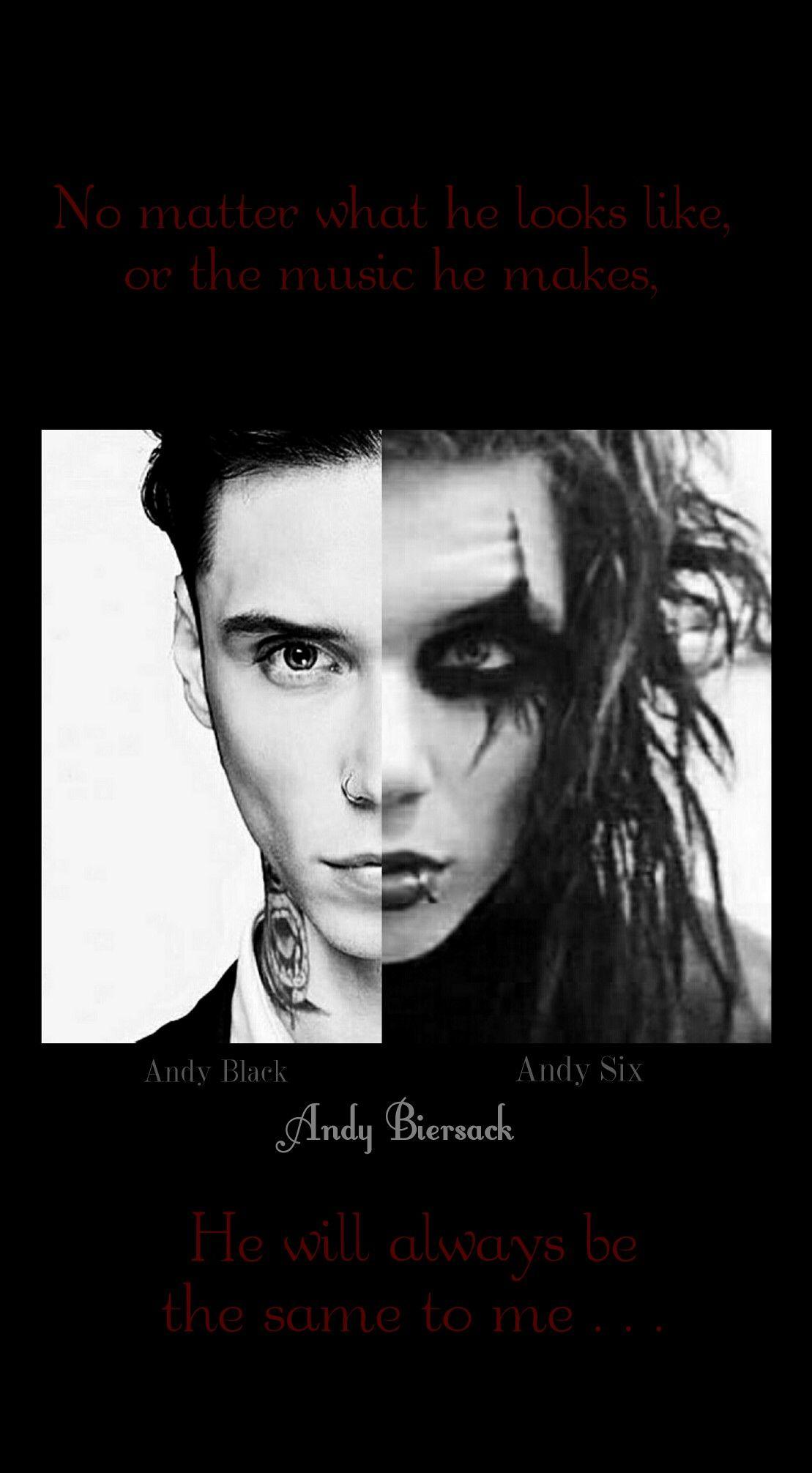 iPhone Wallpaper Black, Andy Sixx, Andy Biersack. ⎾MUSIC