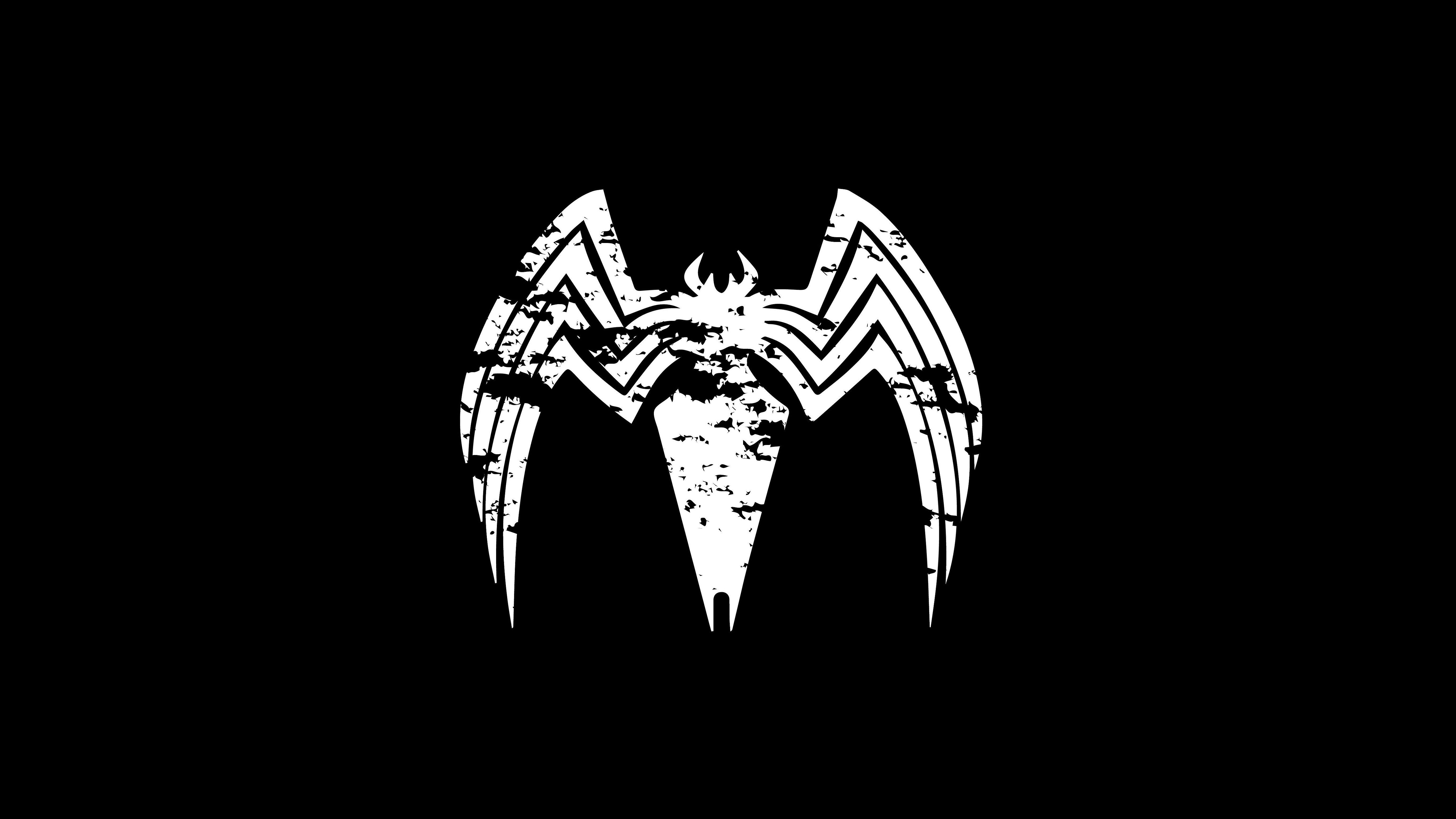 Venom Logo 4k, HD Superheroes, 4k Wallpaper, Image, Background