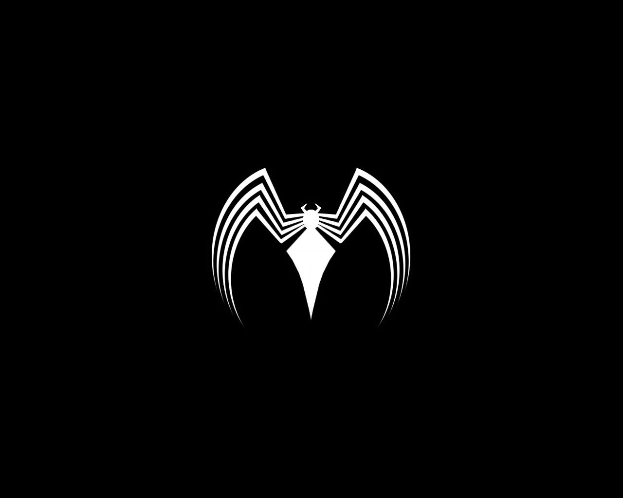 Spider Man Spider Man Logo Venom Black Background