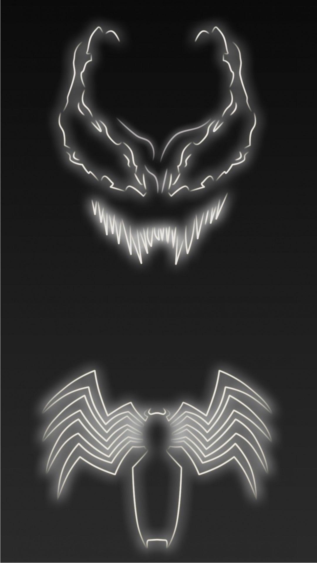 Neon Light Venom. Marvel wallpaper, Marvel art, Superhero wallpaper