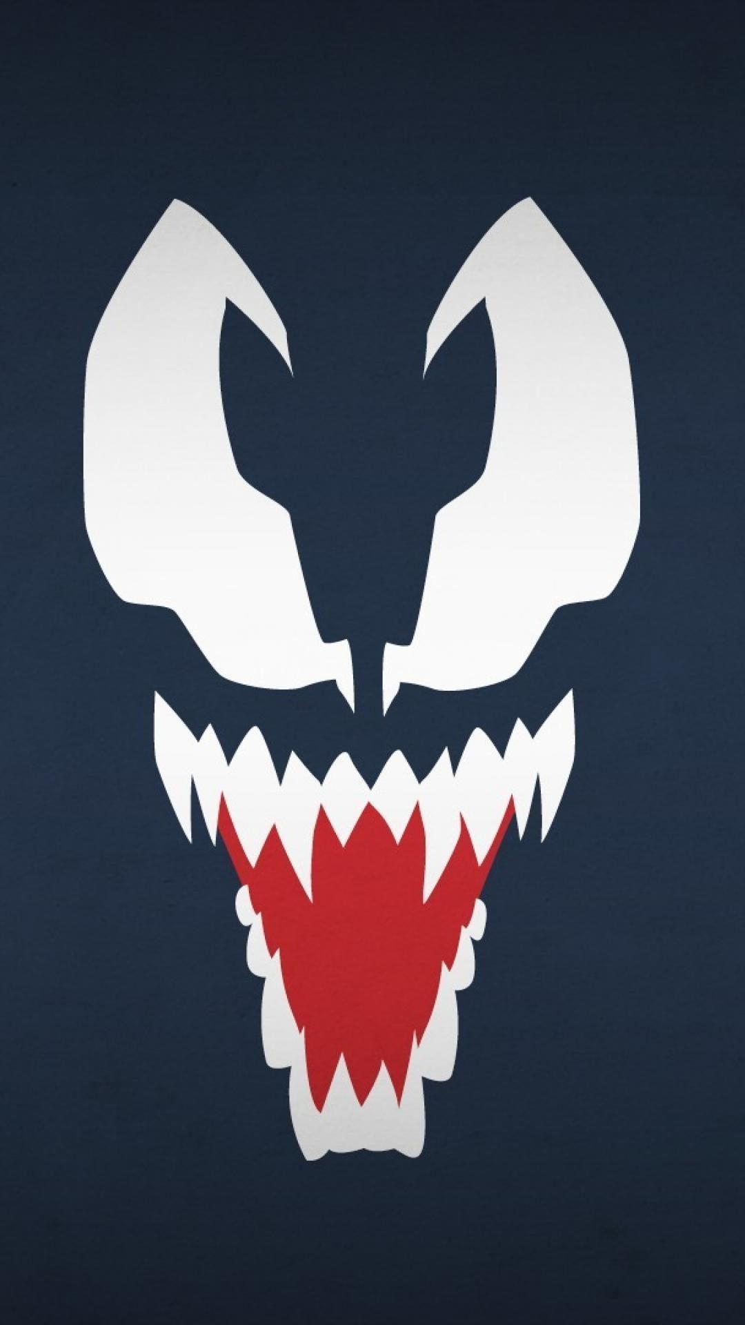 Venom marvel comics navy blue background villians blo0p wallpaper