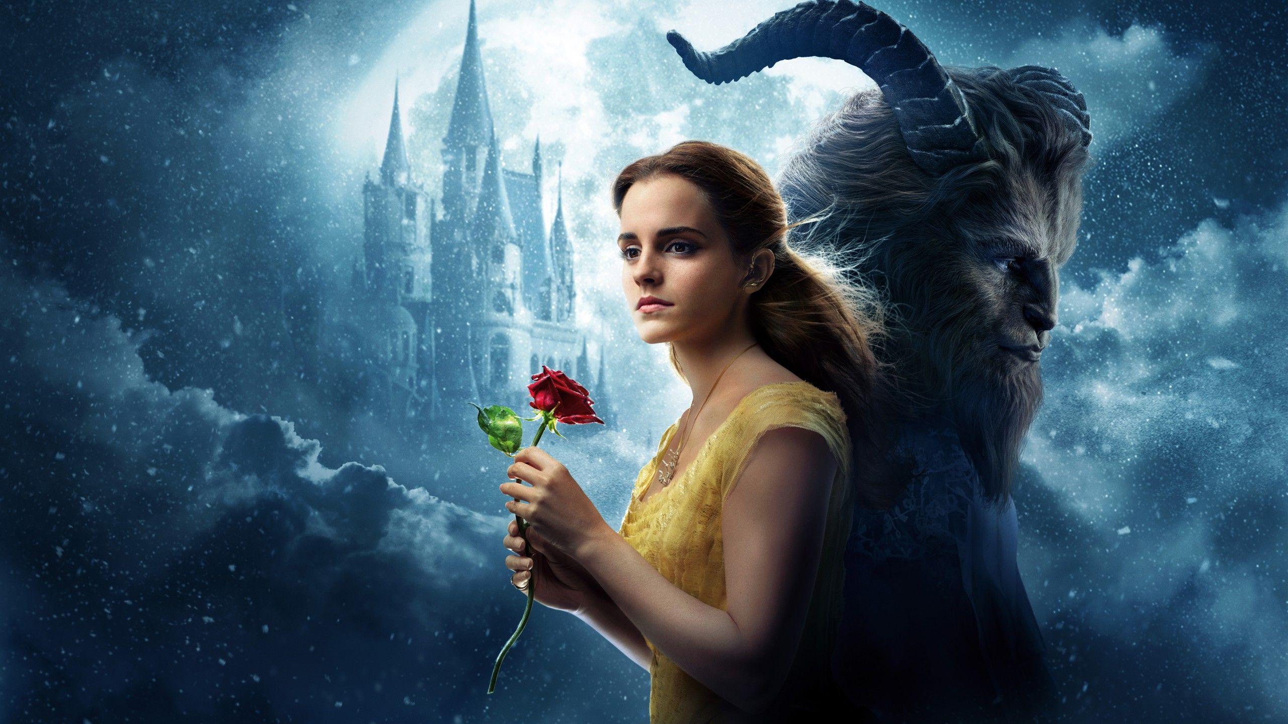 Wallpaper Beauty and the Beast, Belle, Emma Watson, 4K, 8K, 2017