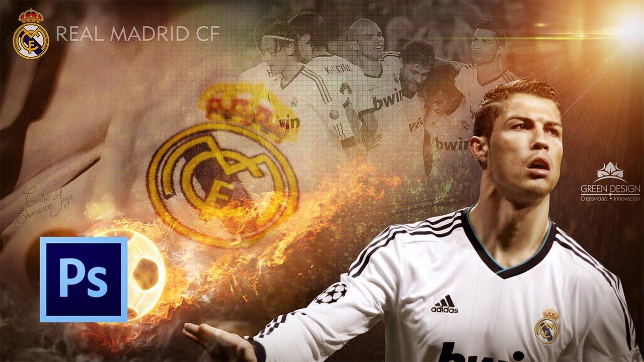 Tutorial Photohop. Wallpaper Real Madrid (Cristiano Ronaldo)