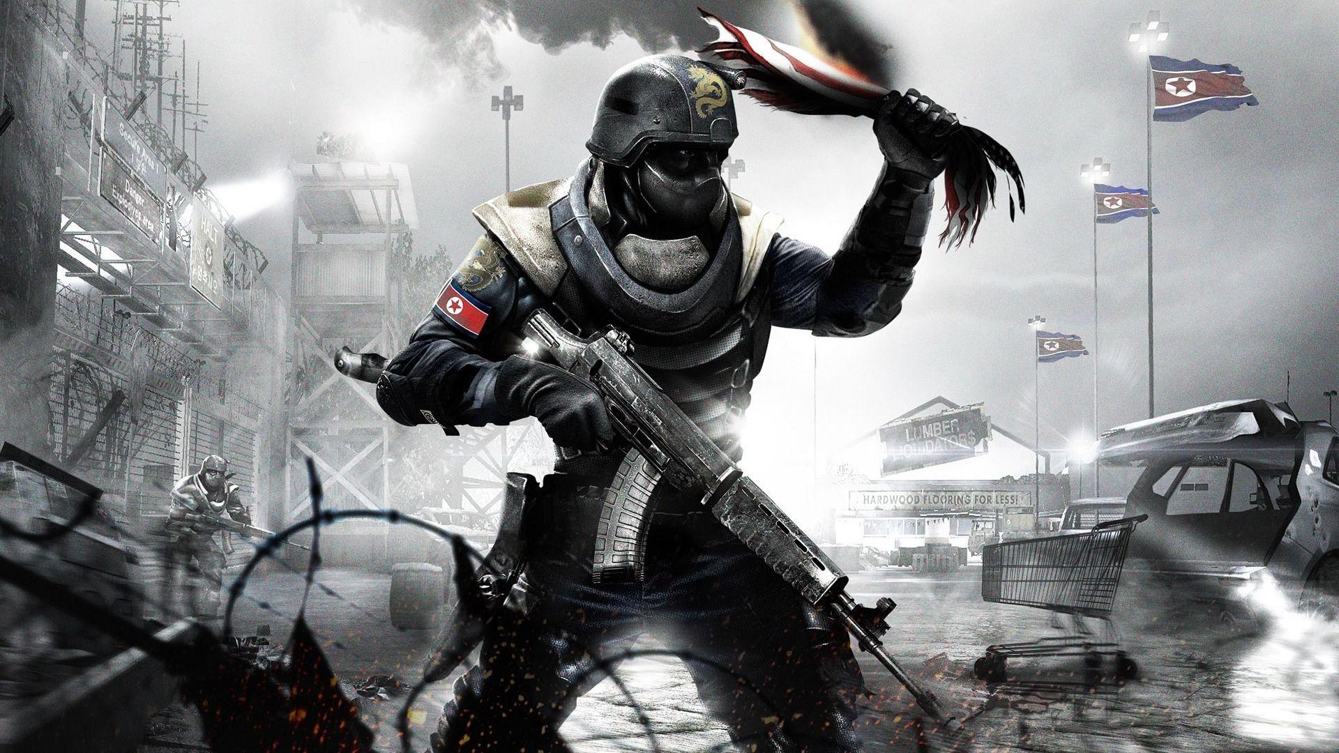 Soldier For War Games HD Desktop Wallpaper
