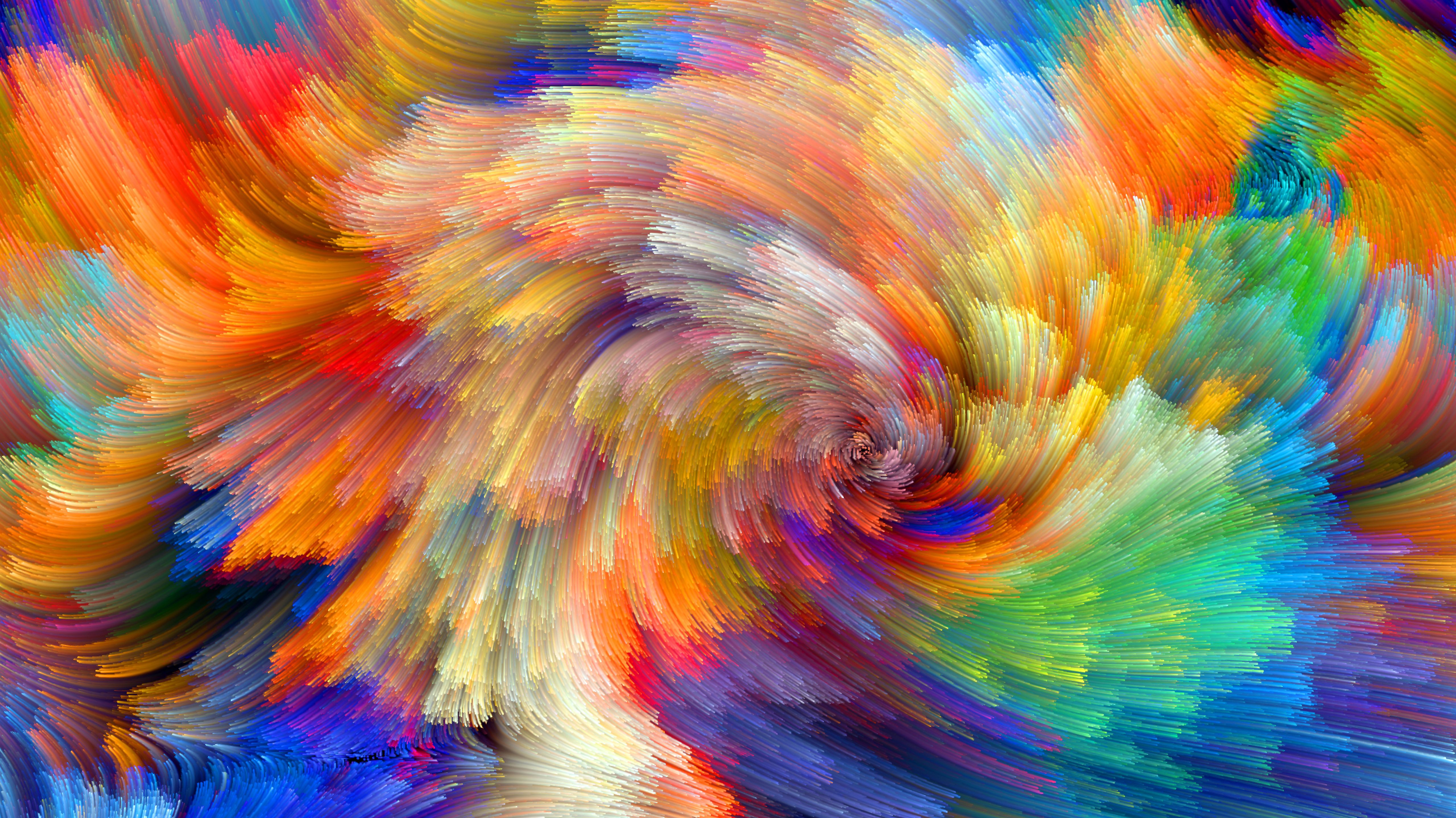 Wallpapers Vibrant, Colorful, Bloom, Fractals, Textures, 5K, Abstract
