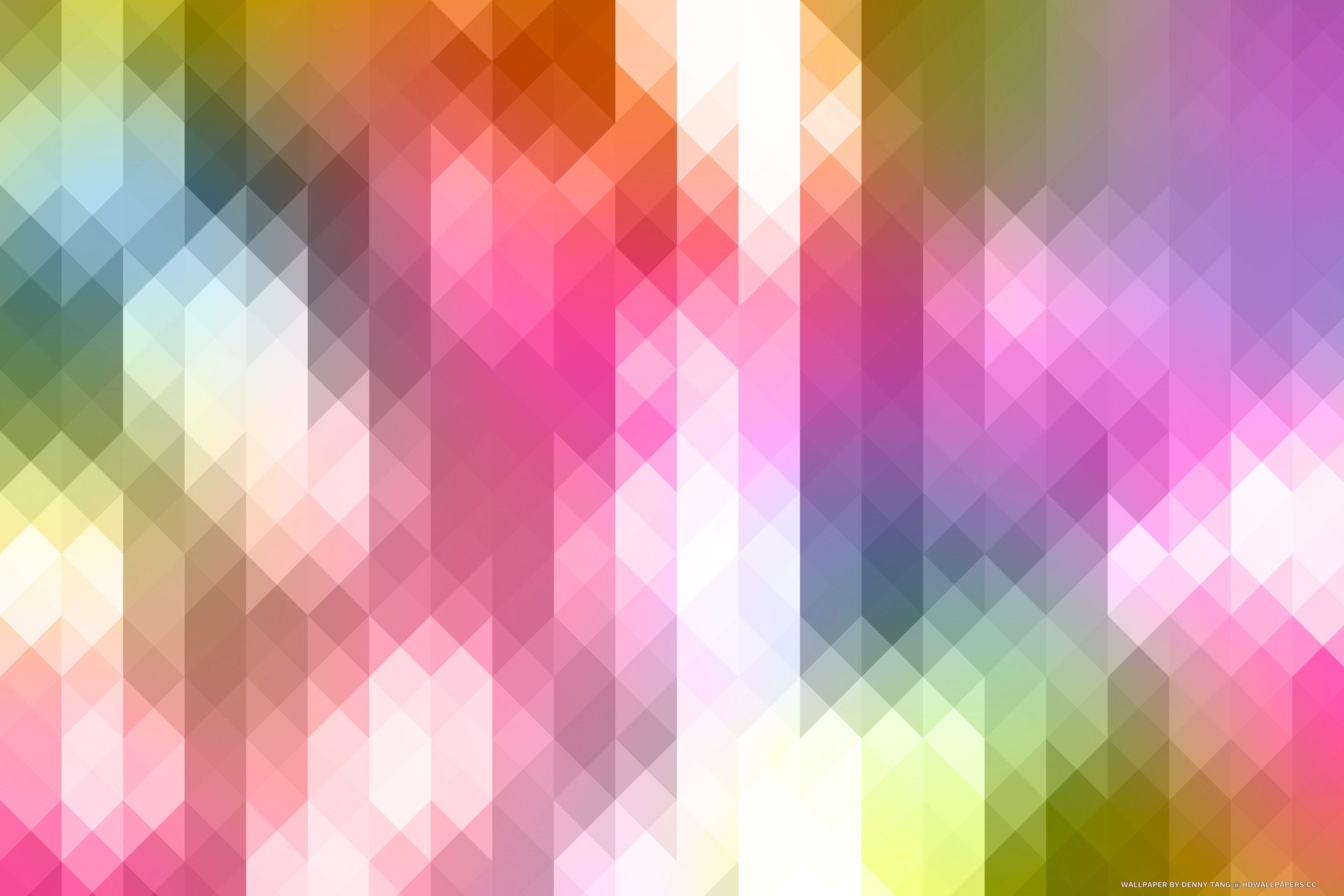 Vibrant Triangle Pixels