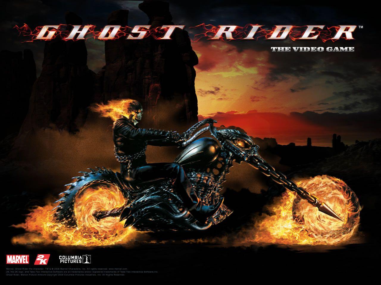 Cursed Stunt Rider- Free Ghost Rider Wallpaper Gallery Game