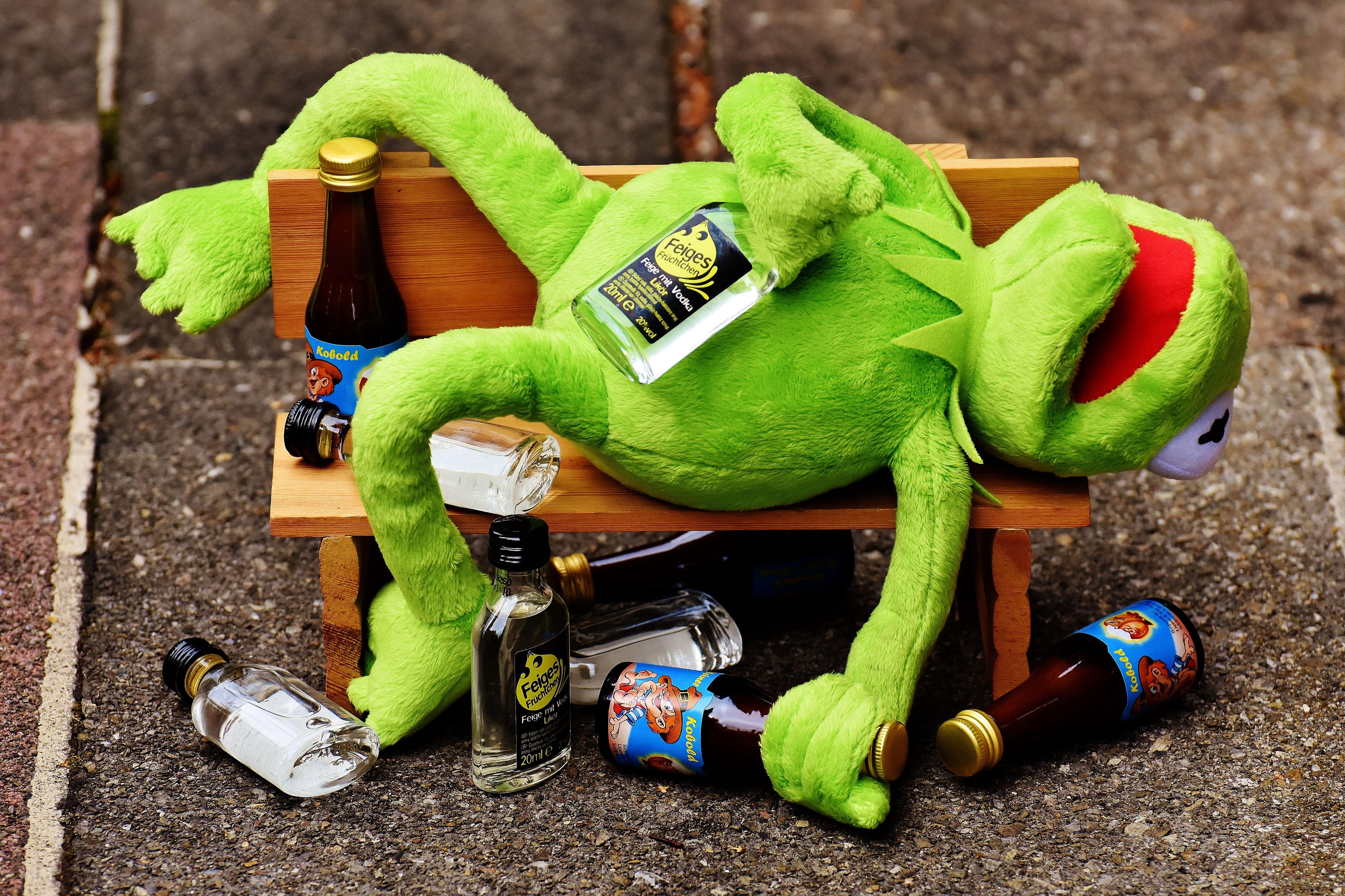 Drunk Kermit 4k Ultra HD Wallpaper. Background Image