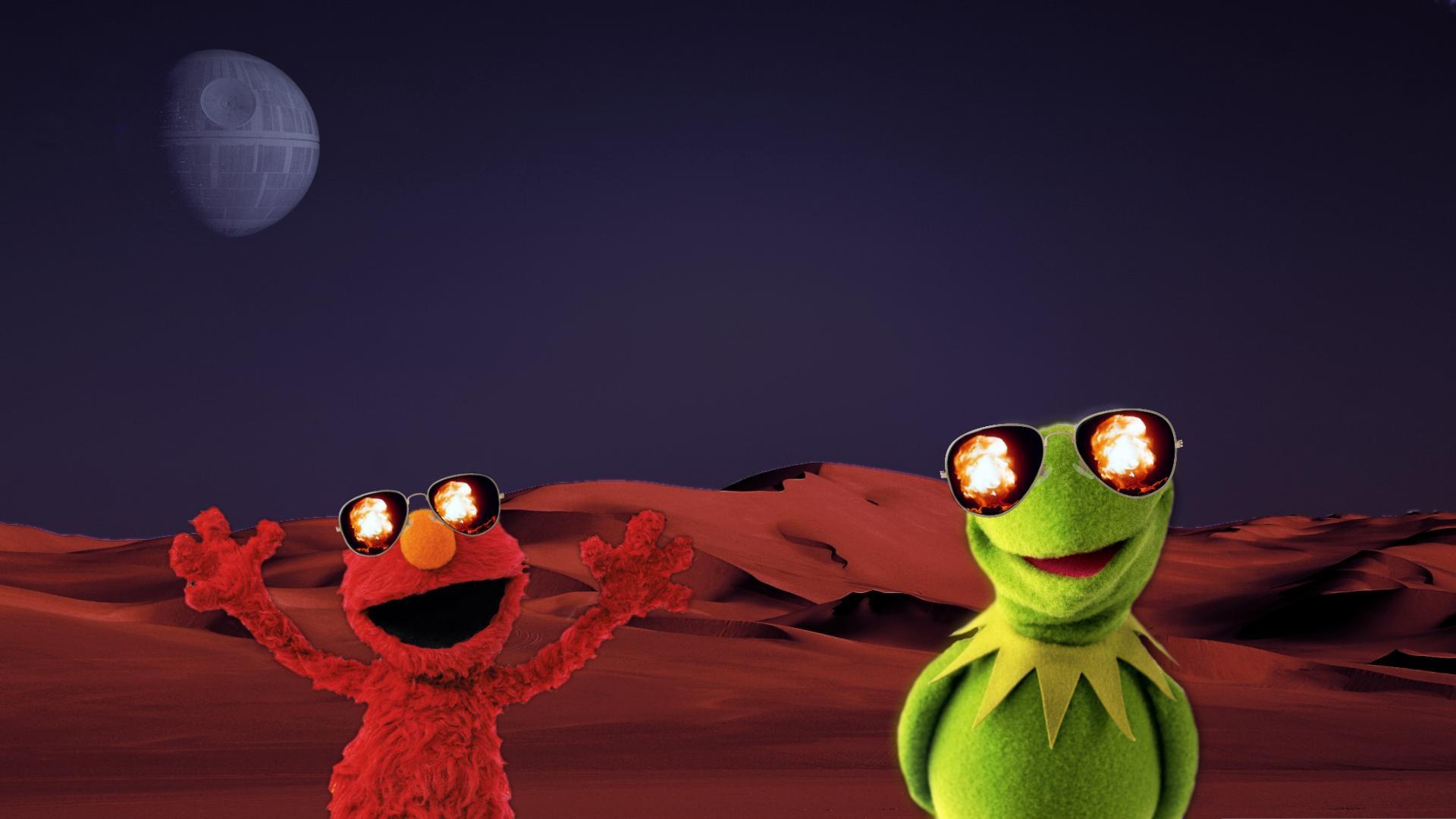 Elmo and Kermit (1920x1080)
