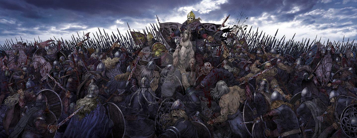 Battle backdrop