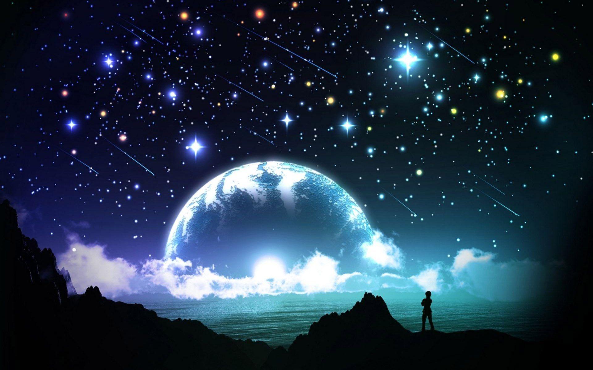 Night Sky Stars HD Wallpaper, Image And Photo Download Free