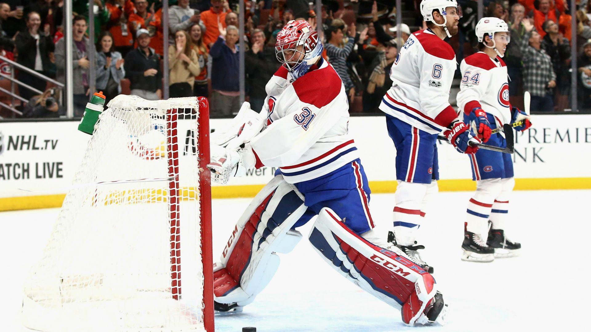Carey Price loses his cool as Canadiens' slide hits seven games