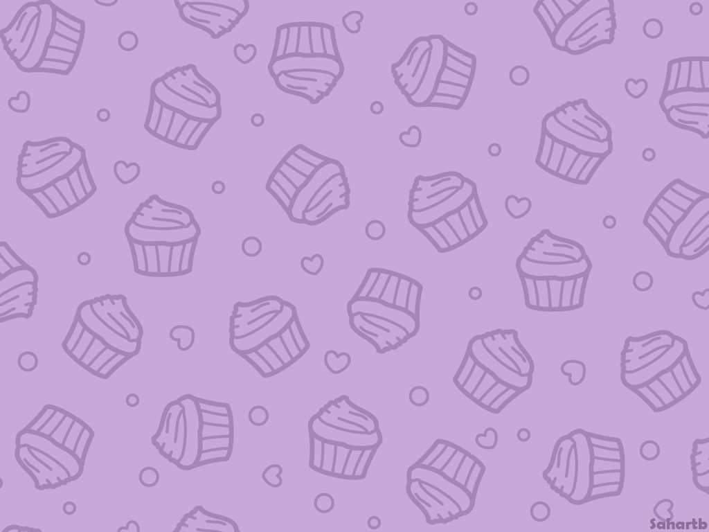 Cupcake wallpaper (Purple)