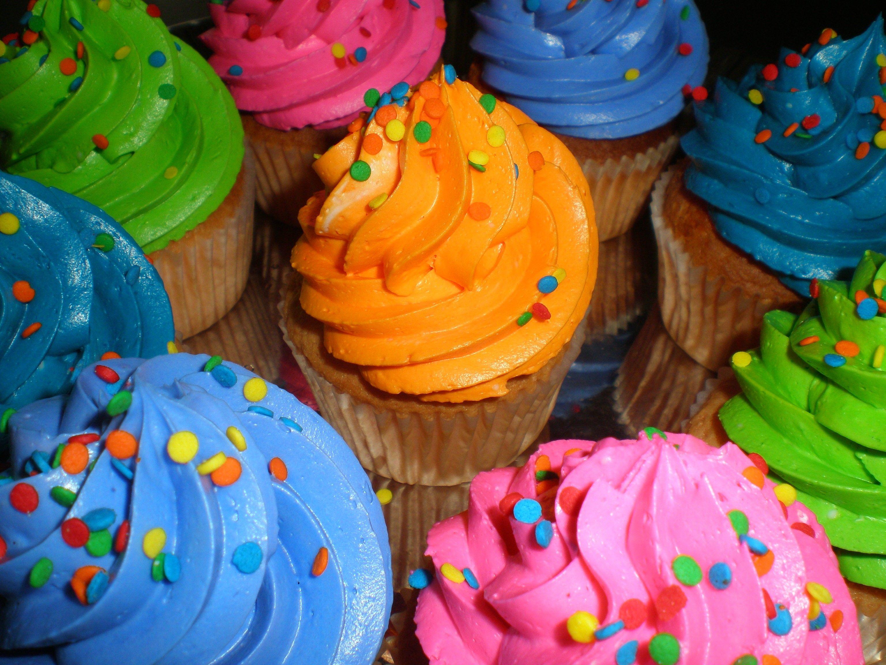 Neon cupcakes wallpaper. PC