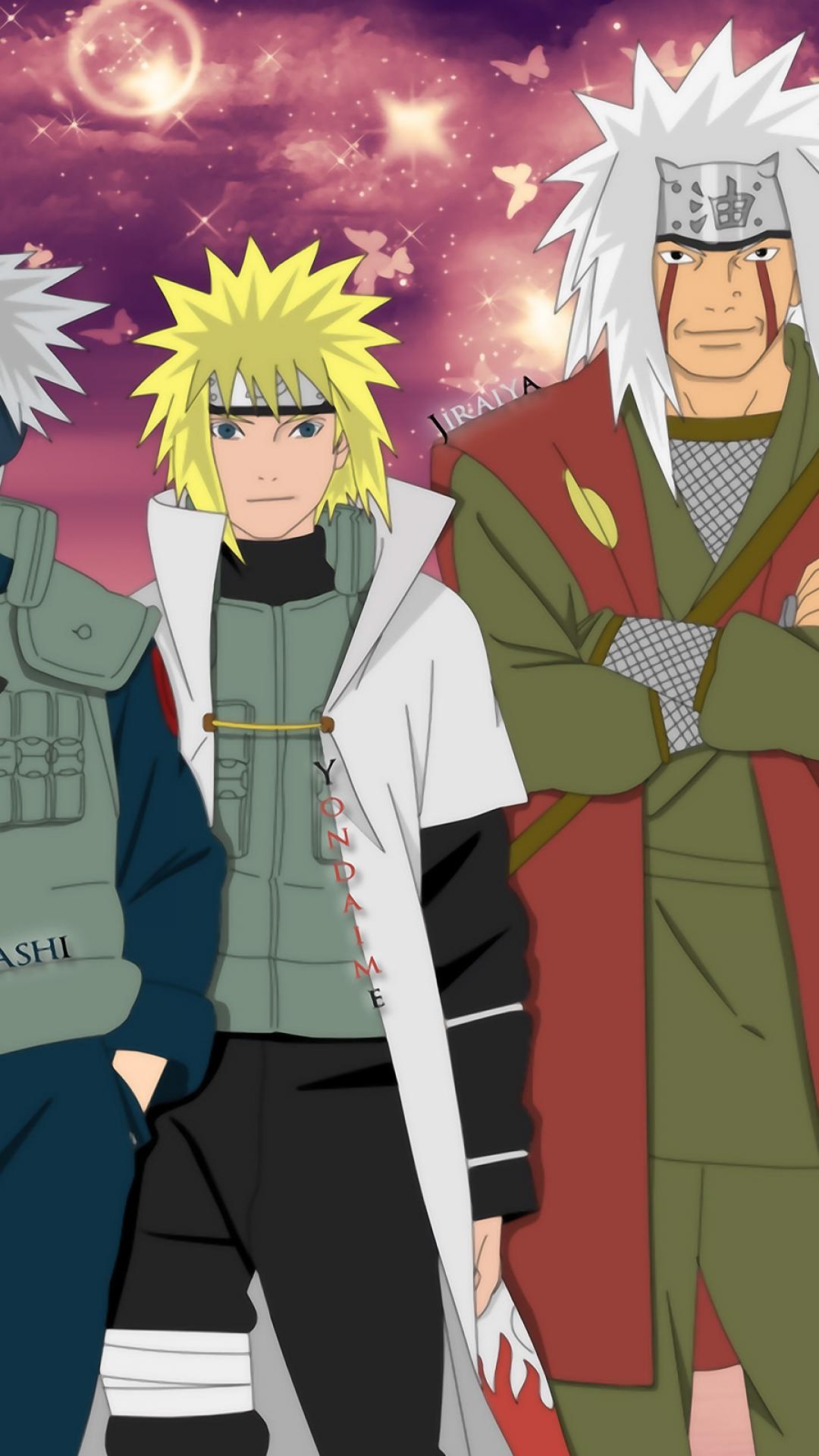 ScreenHeaven: Jiraiya Kakashi Hatake Minato Namikaze Naruto