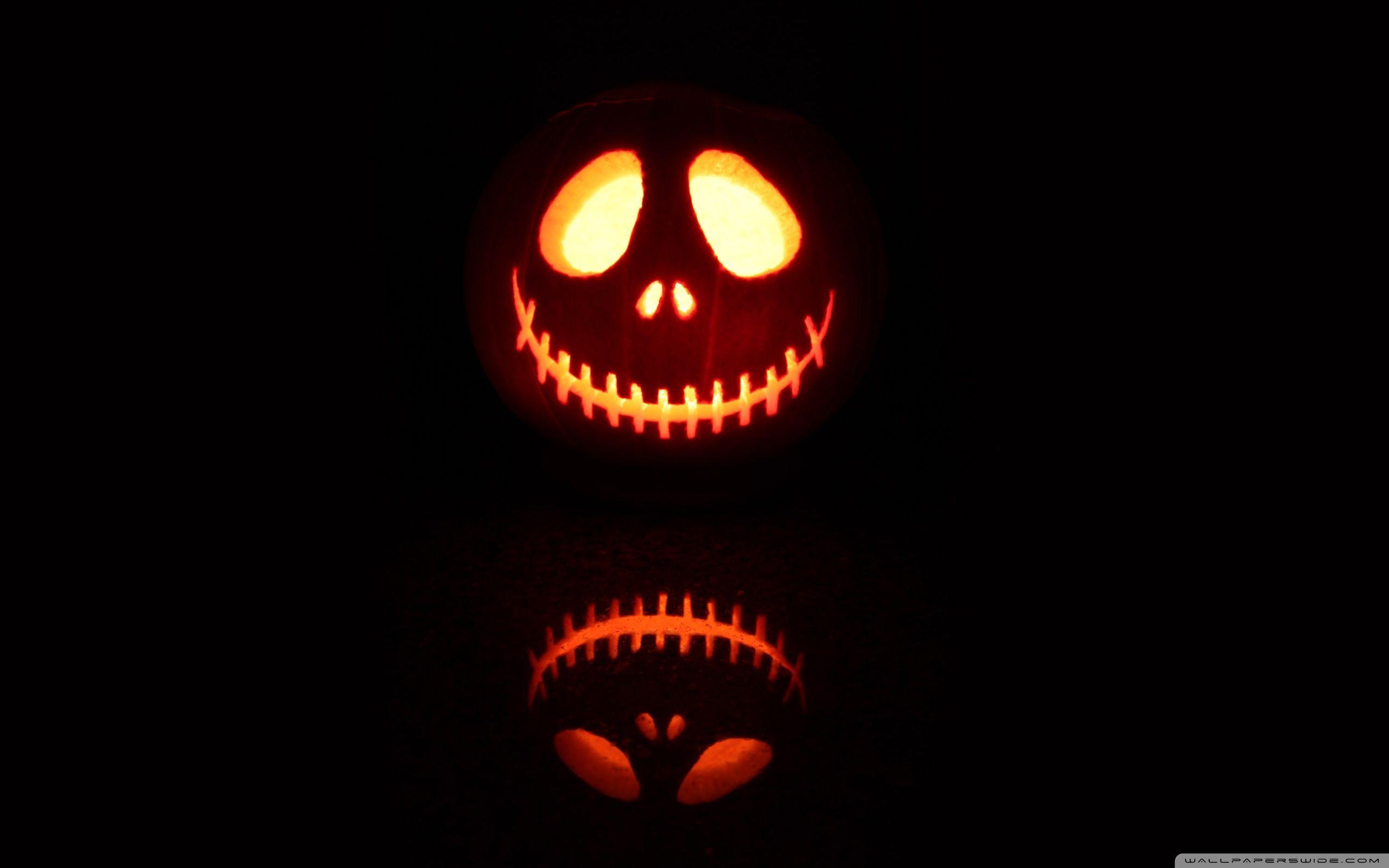 Kirby Jack o' Lantern Pumpkin Halloween 4K Wallpaper iPhone HD