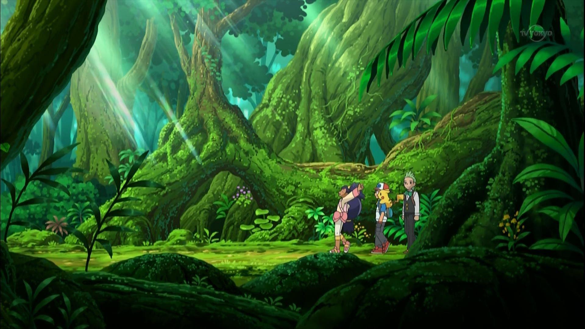 Pokémon Anime Forest Backgrounds - Wallpaper Cave