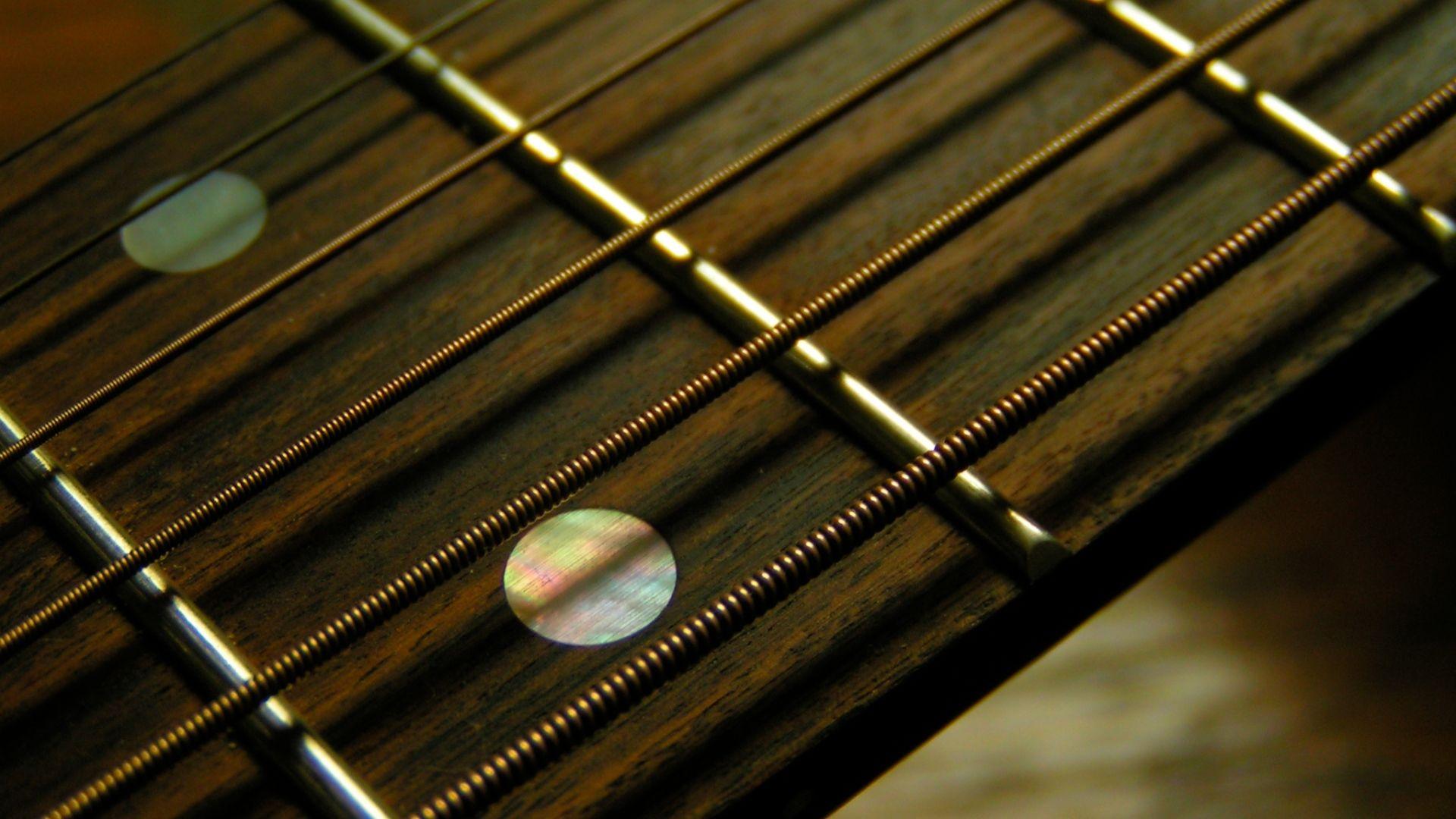 Download Wallpaper 1920x1080 guitar, strings, esp, background