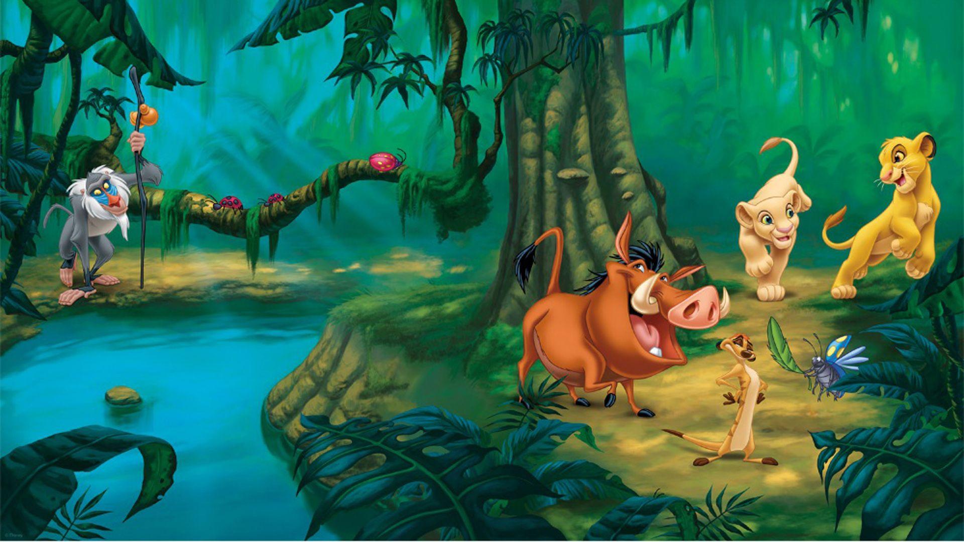 Rafiki Pumbaa Timon Simba And Nala Lion King Disney Wallpaper HD