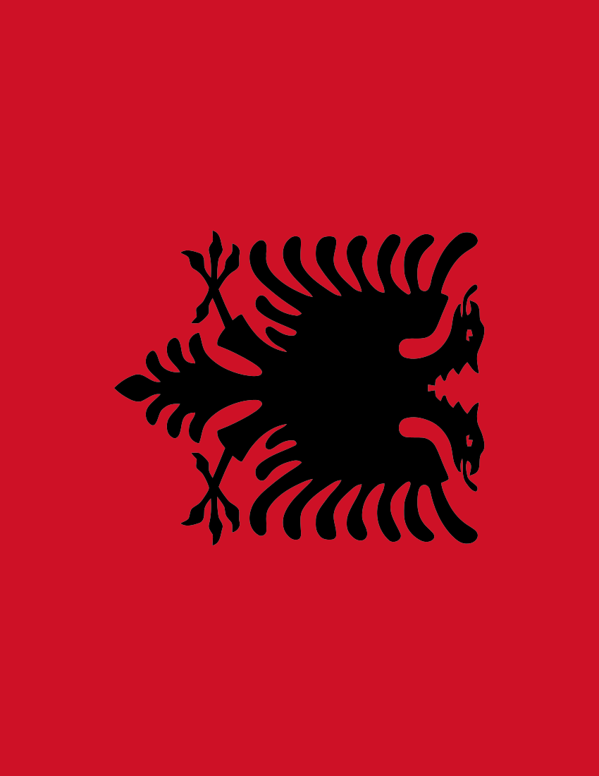 Albania Flag Full Page - Flags Countries A Albania