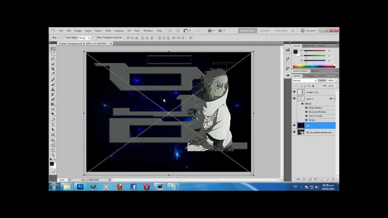 How To Make A Naruto Arena Background In Photohop