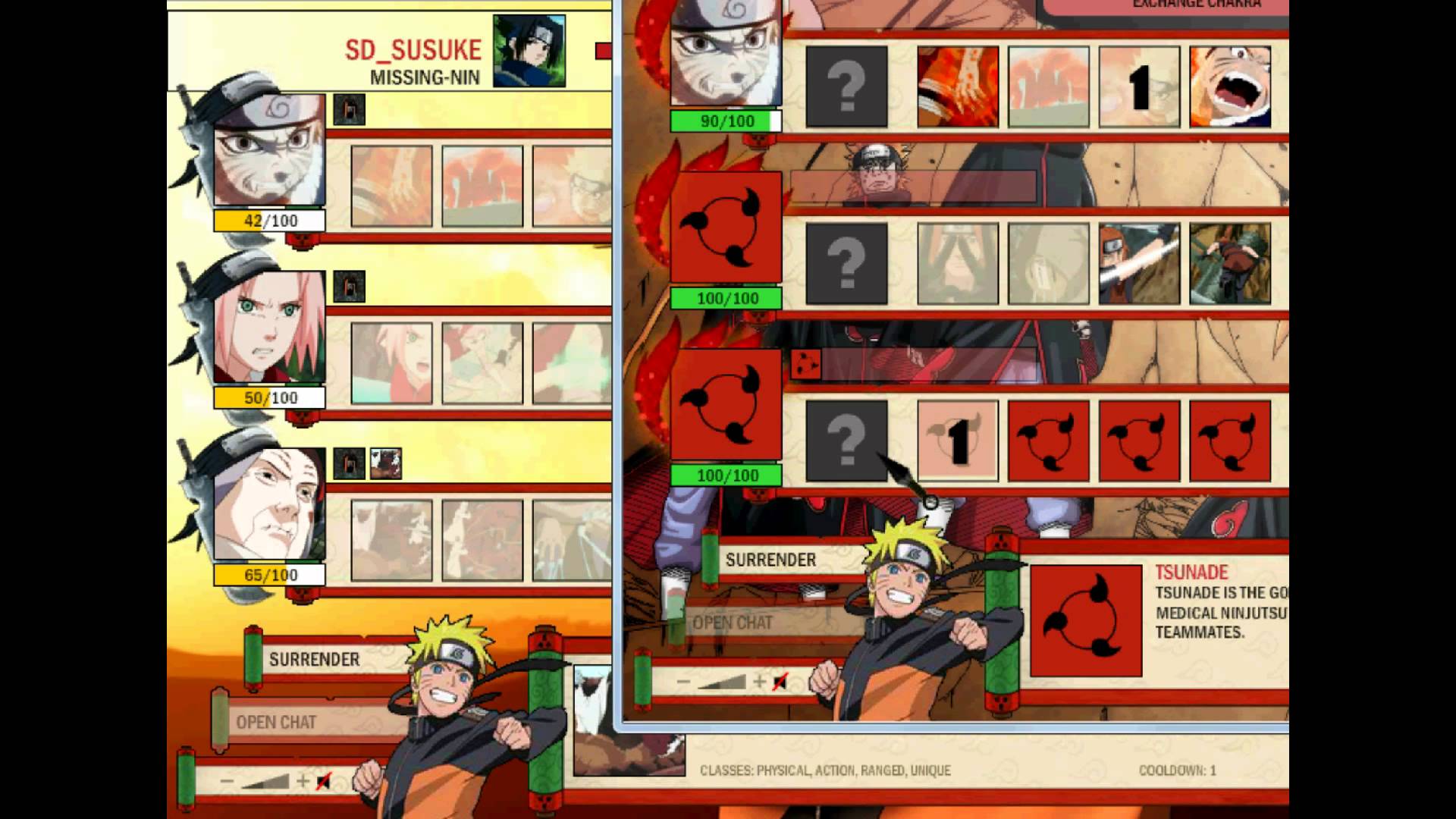 Naruto Arena Next Generation - Laddering with basic teams 