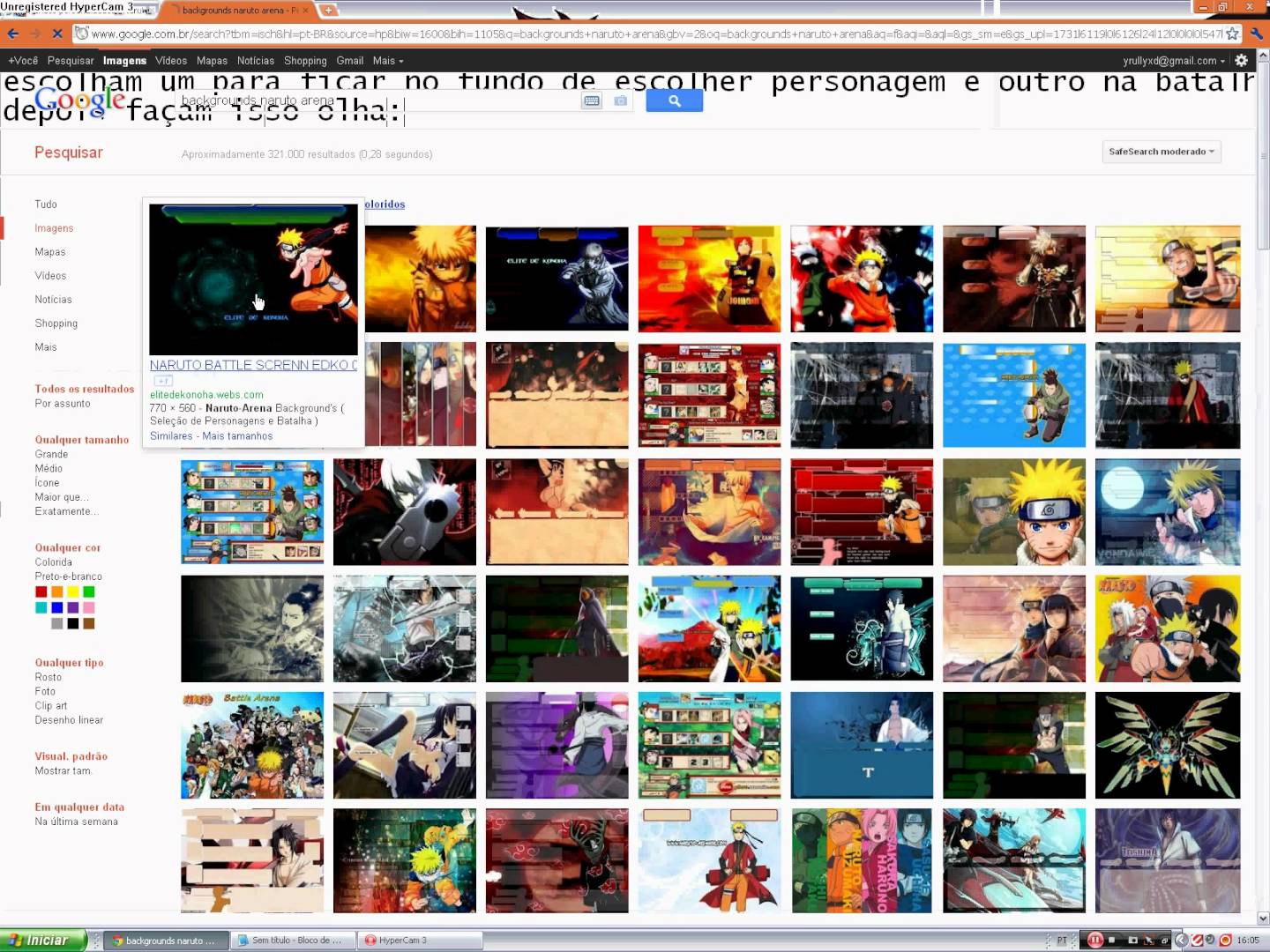 Como mudar o fundo(background) no naruto arena