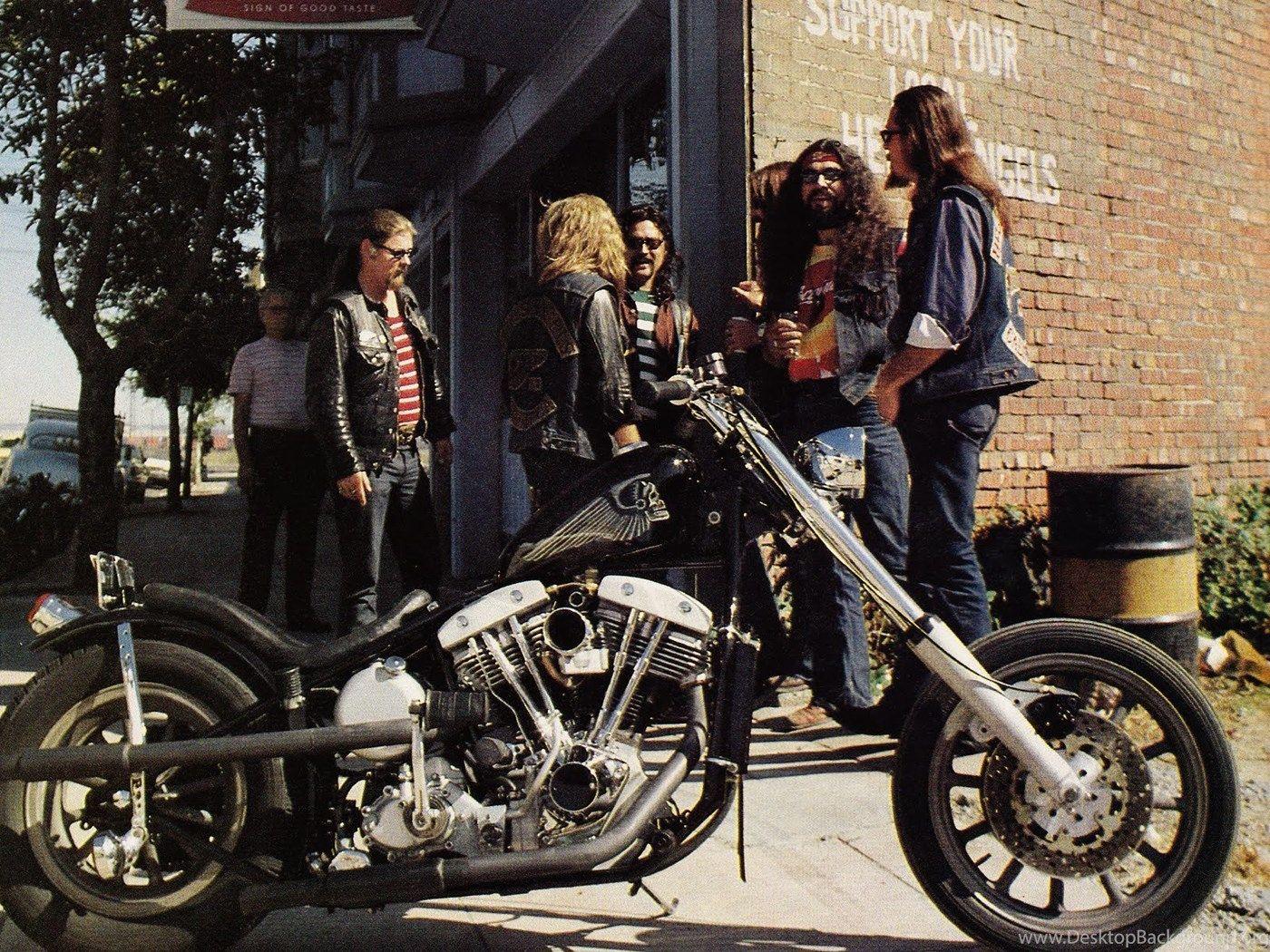 Support Your Local Hell's Angels Desktop Background