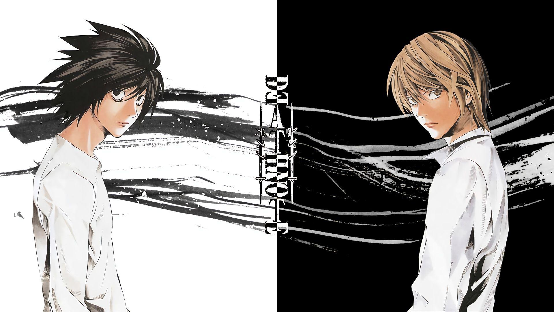 L and Light Death Note Wallpaper