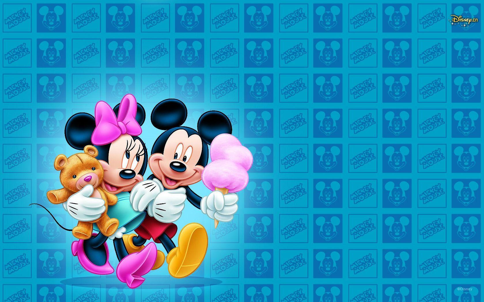 Mickey Mouse Cartoon Background for iOS 7