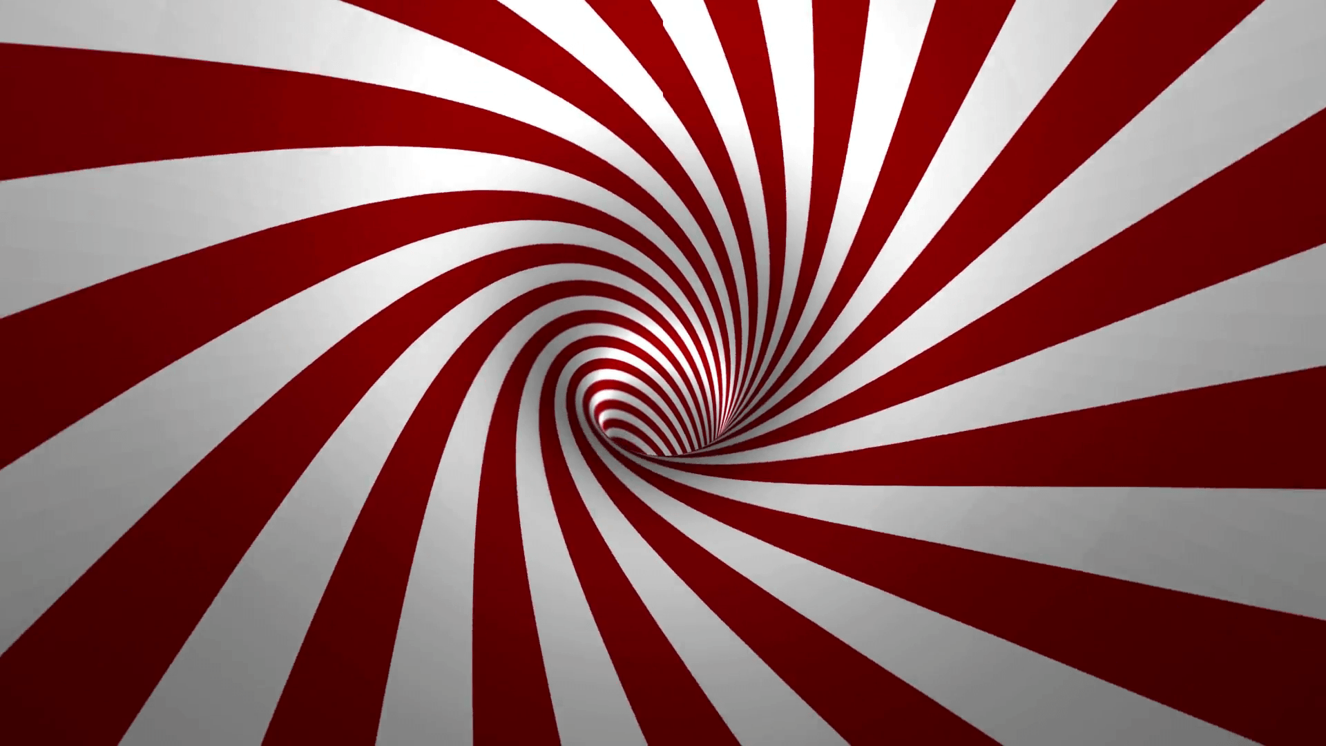 Hypnotic spiral, red and white background in 3D Motion Background