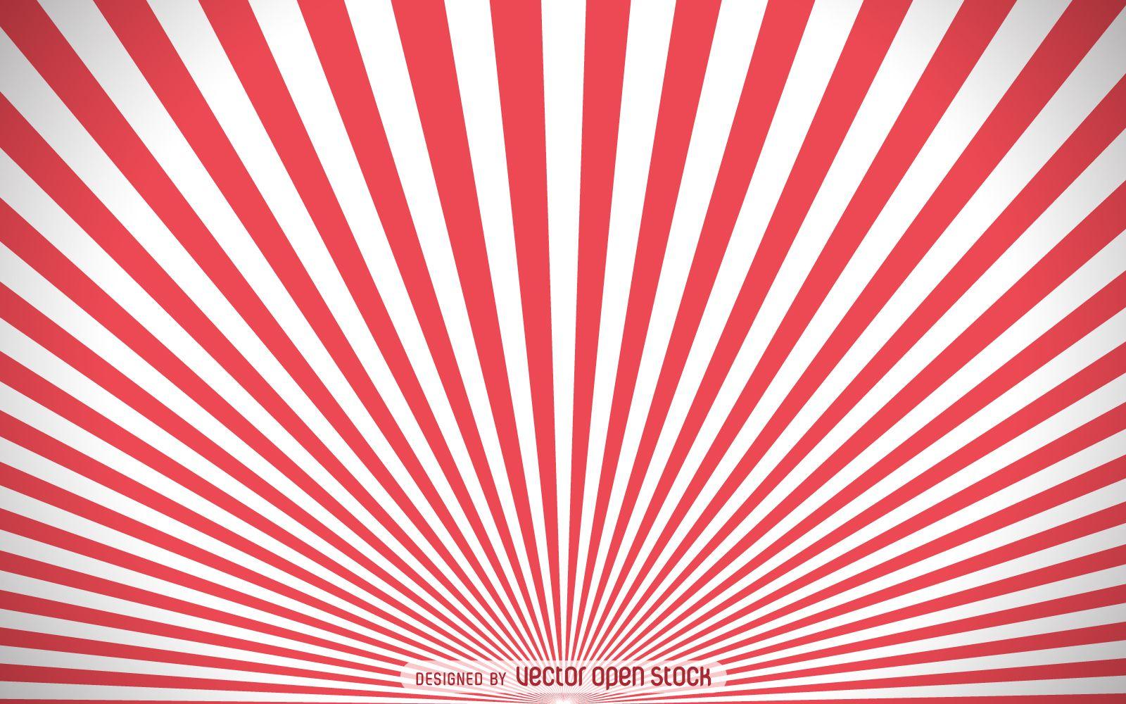 Red and white starburst background