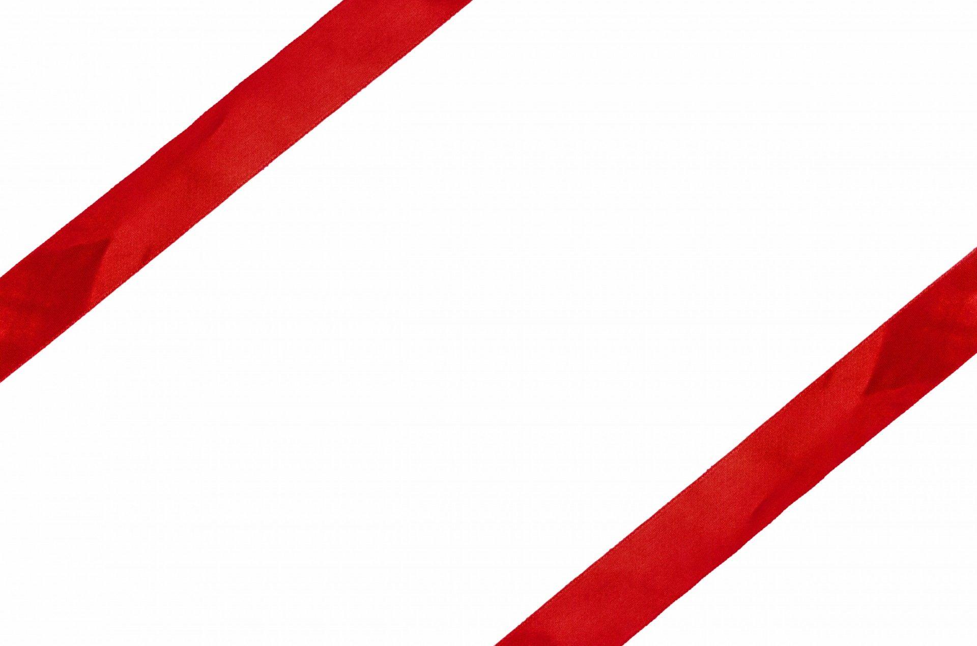 Red Ribbon Bow On White Background Free Domain