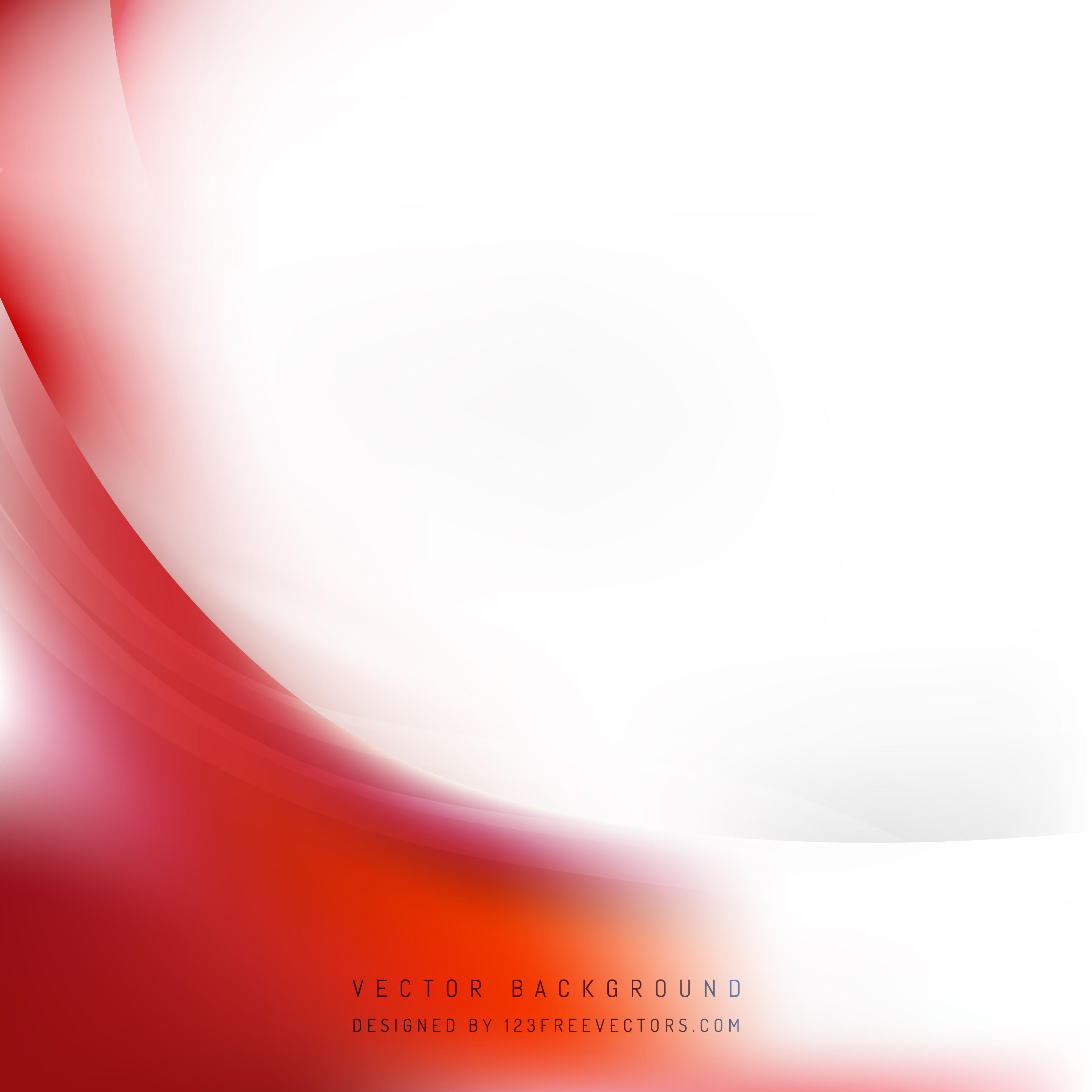 Red White Wave Background DesignFreevectors