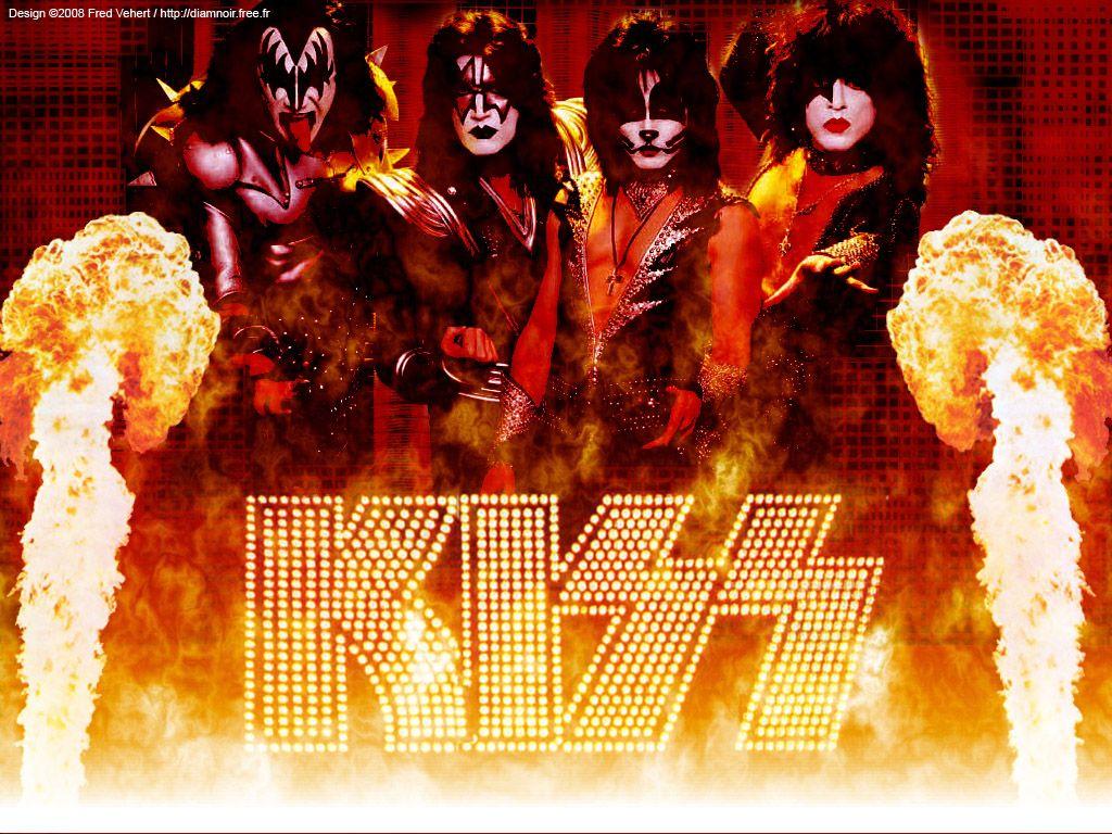 Kiss Band Fire Wallpaper with Resolution. Kiss. Kiss