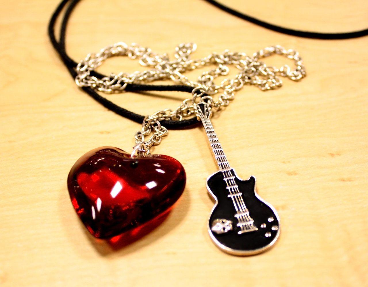 I Love Rock Music Necklace Picture, Photo, and Image for Facebook