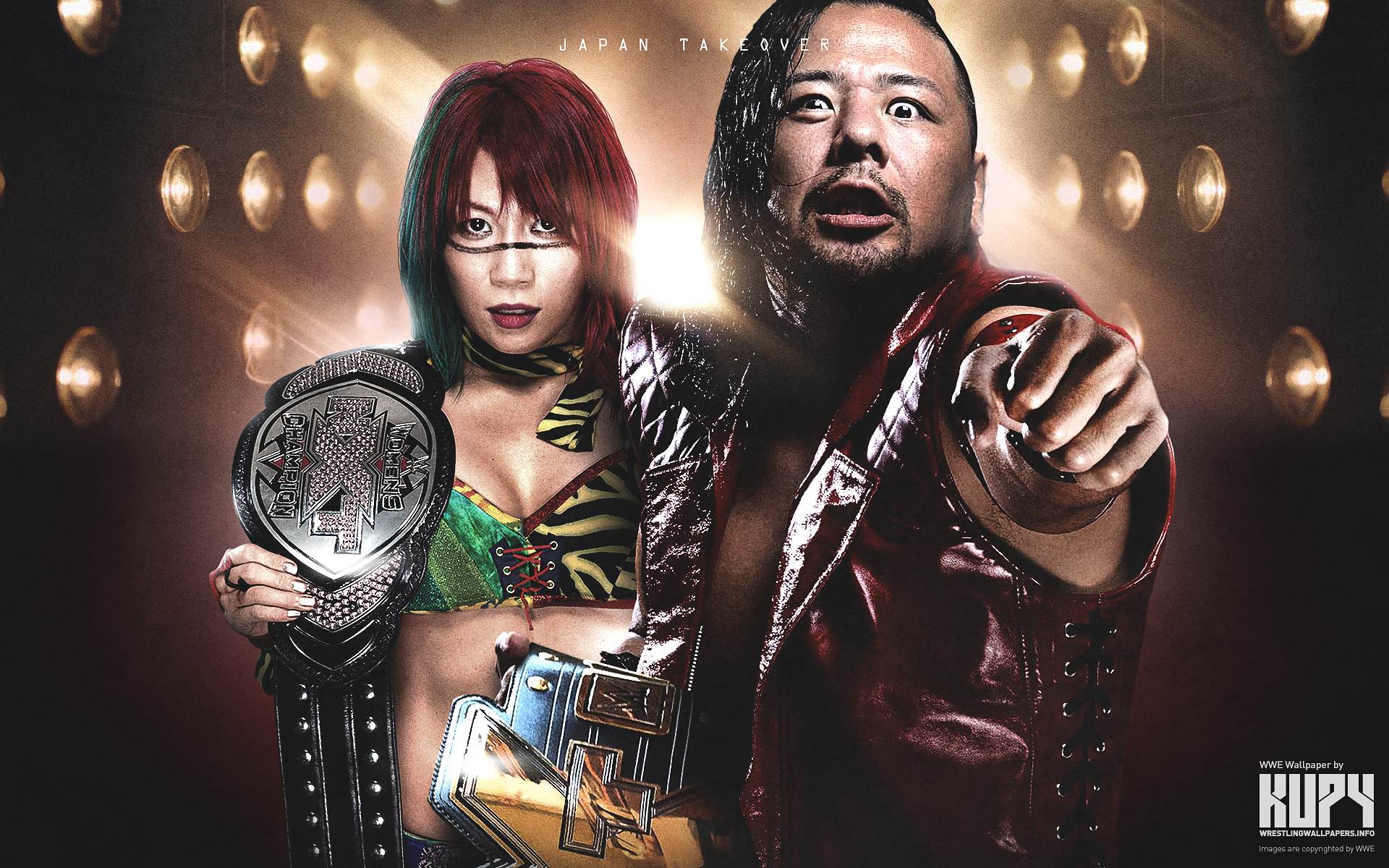 NEW Asuka x Shinsuke Nakamura NXT Champions wallpaper!