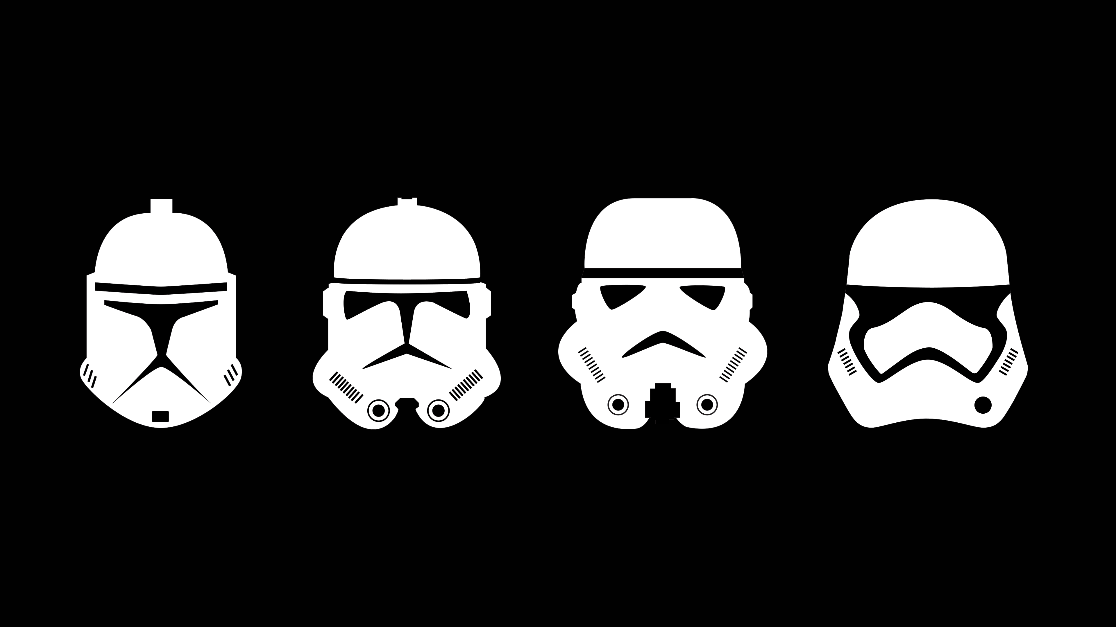 I made a minimal wallpaper of the clone trooper helmets